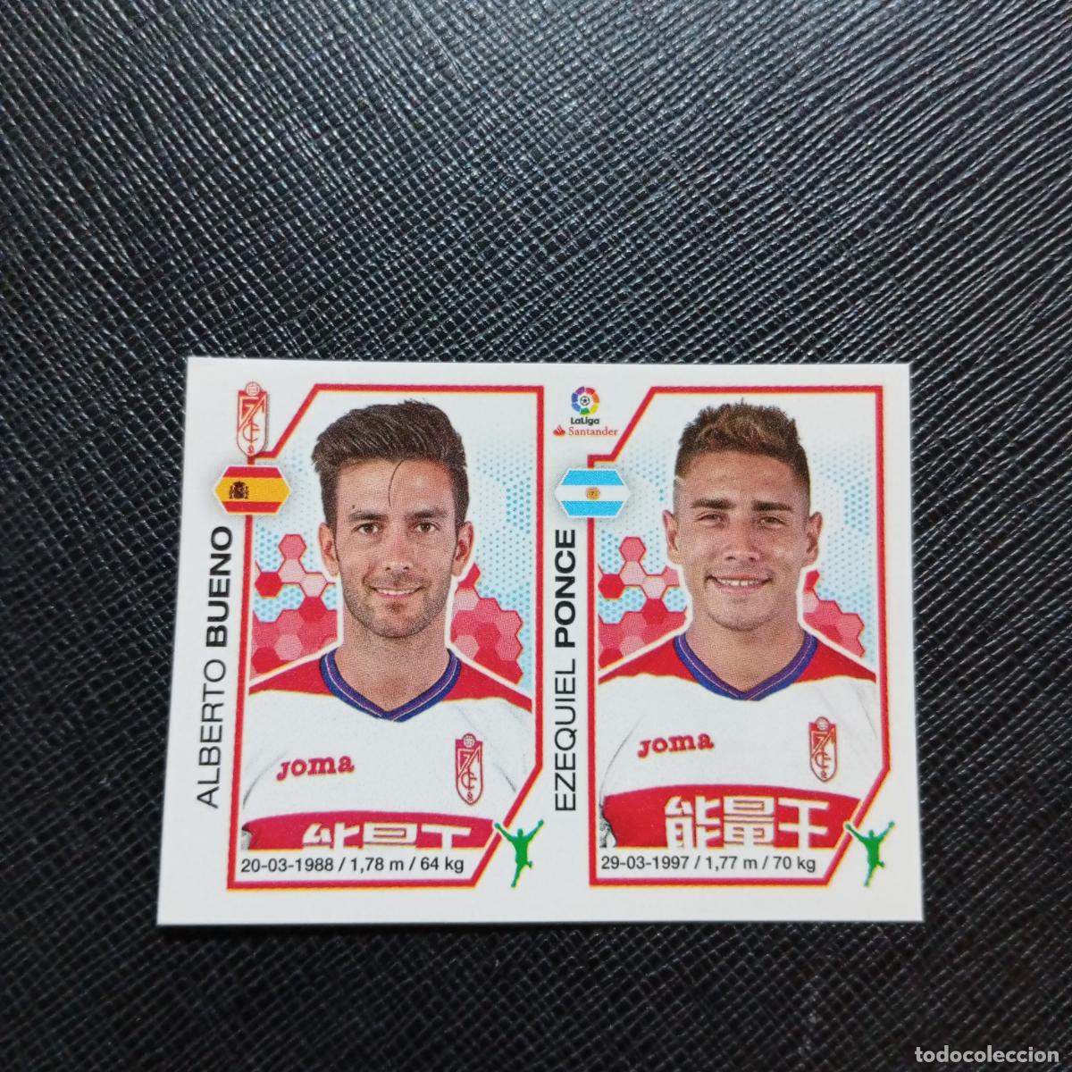 Cromos de f&uacute;tbol: 178 BUENO PONCE GRANADA PANINI 2016 2017 CROMO 16 17 FUTBOL - SIN PEGAR - A215 PG27