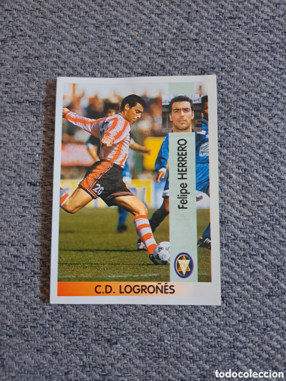 Fu&szlig;ball-Sticker: Herrero(Baja)N&deg;309. Logro&ntilde;&eacute;s. Panini Liga 96-97