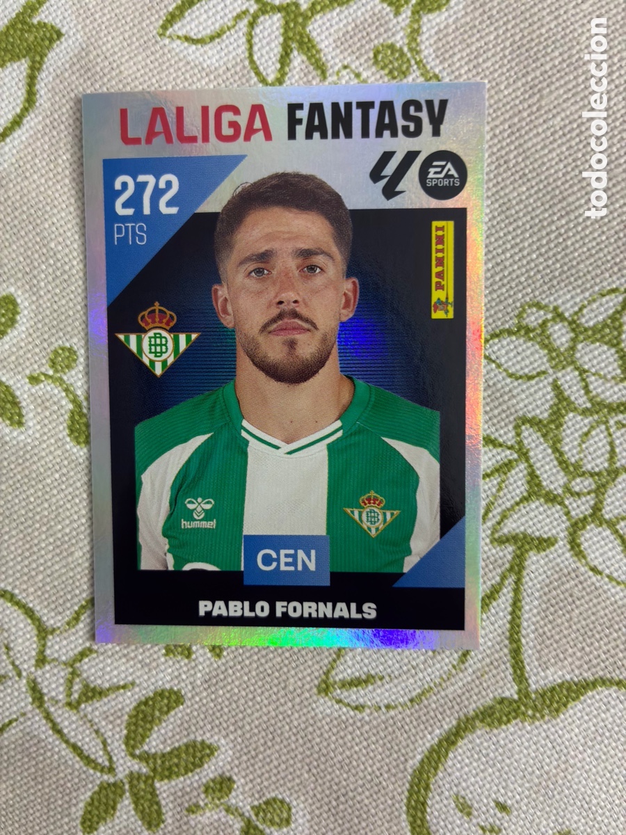 Cromos de f&uacute;tbol: Cromo Metalizado Pablo Fornals LALIGA FANTASY N&ordm; 4 (Real Betis) - Colecciones Este 2026-27