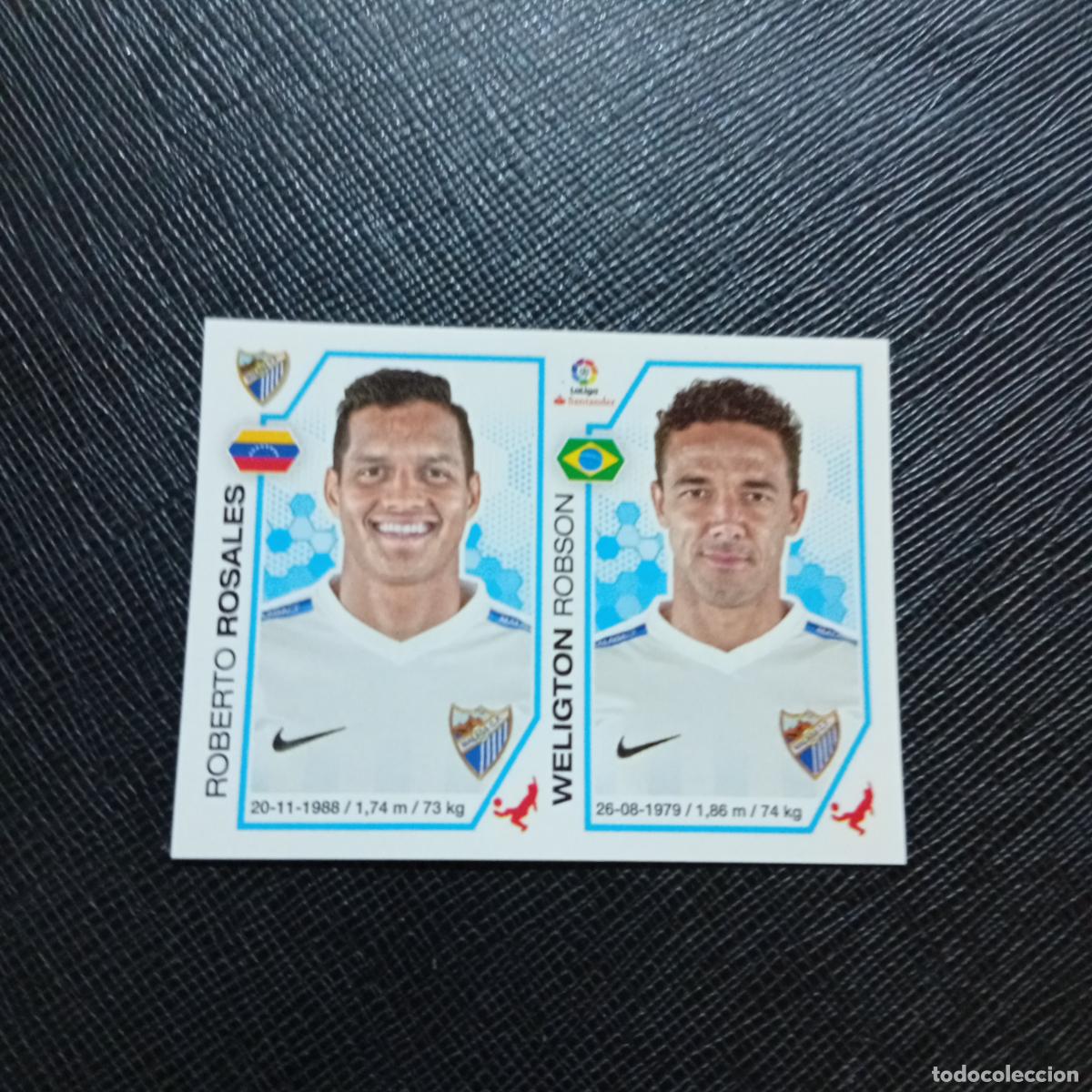 Cromos de f&uacute;tbol: 192 ROSALES WELIGTON MALAGA PANINI 2016 2017 CROMO 16 17 FUTBOL - SIN PEGAR - A215 PG29