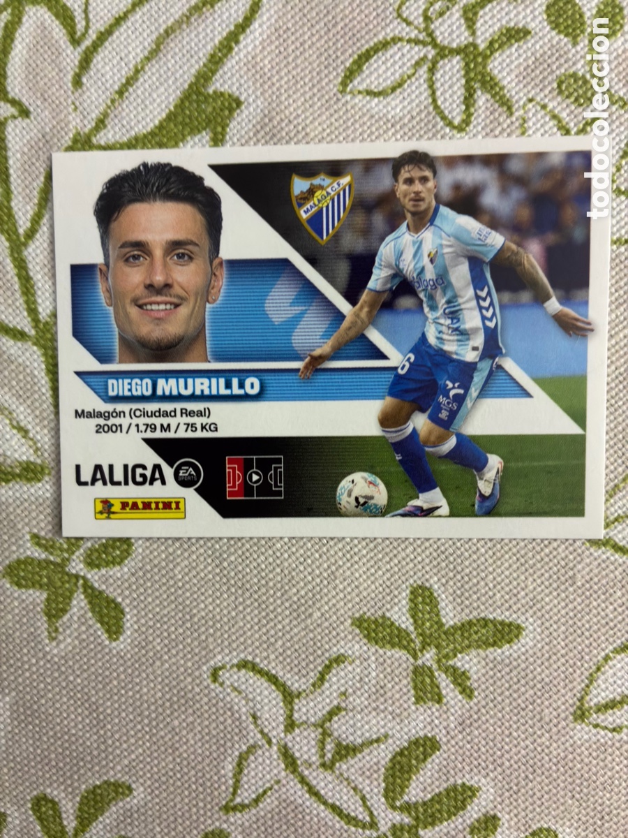 Cromos de f&uacute;tbol: Cromo Diego Murillo N&ordm; 6 (M&aacute;laga CF) - Colecciones Este Liga 2026-27