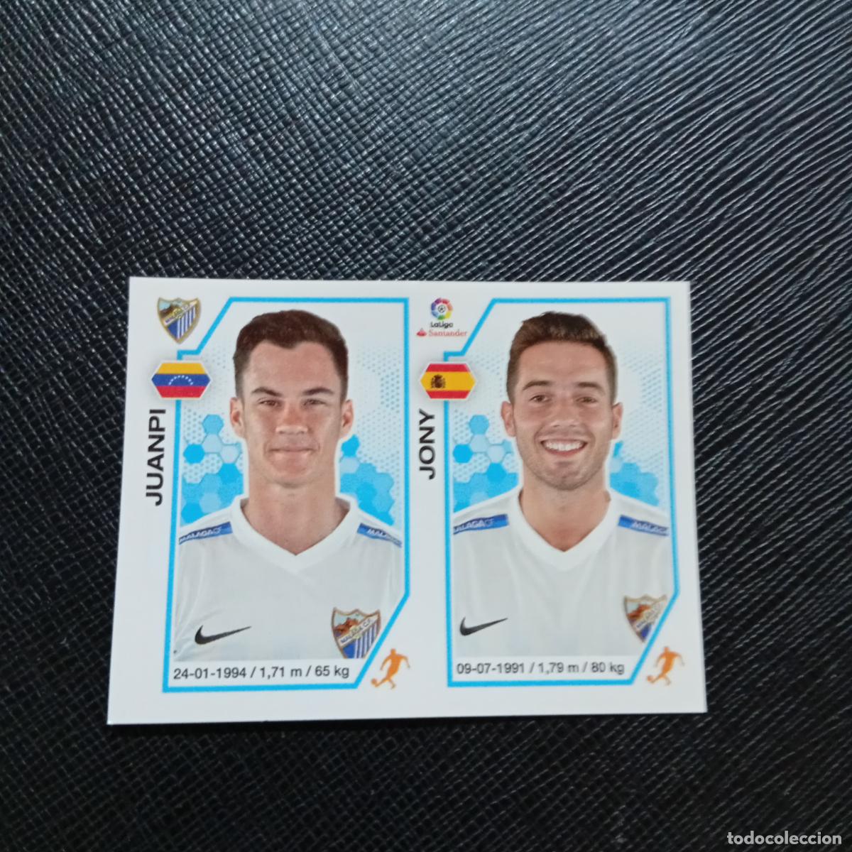 Cromos de f&uacute;tbol: 195 JUANPI JONY MALAGA PANINI 2016 2017 CROMO 16 17 FUTBOL - SIN PEGAR - A215 PG29