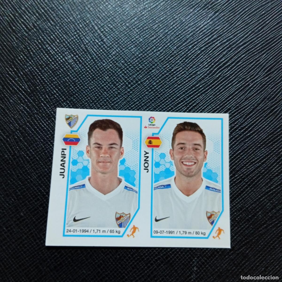 Cromos de f&uacute;tbol: 195 JUANPI JONY MALAGA PANINI 2016 2017 CROMO 16 17 FUTBOL - SIN PEGAR - A215 PG29