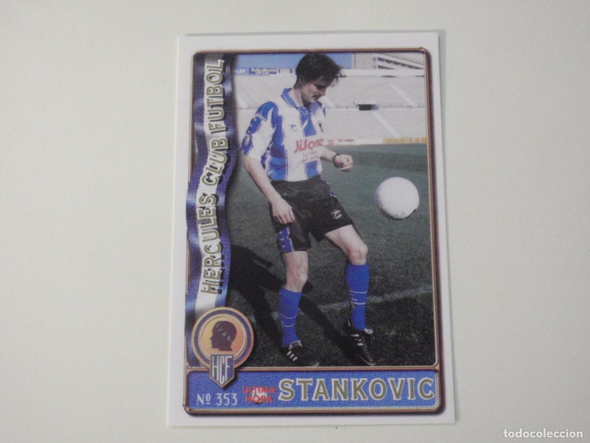 Cromos de f&uacute;tbol: 353 STANKOVIC H&eacute;rcules - ULTIMA HORA. LAS FICHAS DE LA LIGA 1996 1997 MUNDICROMO. 96 97