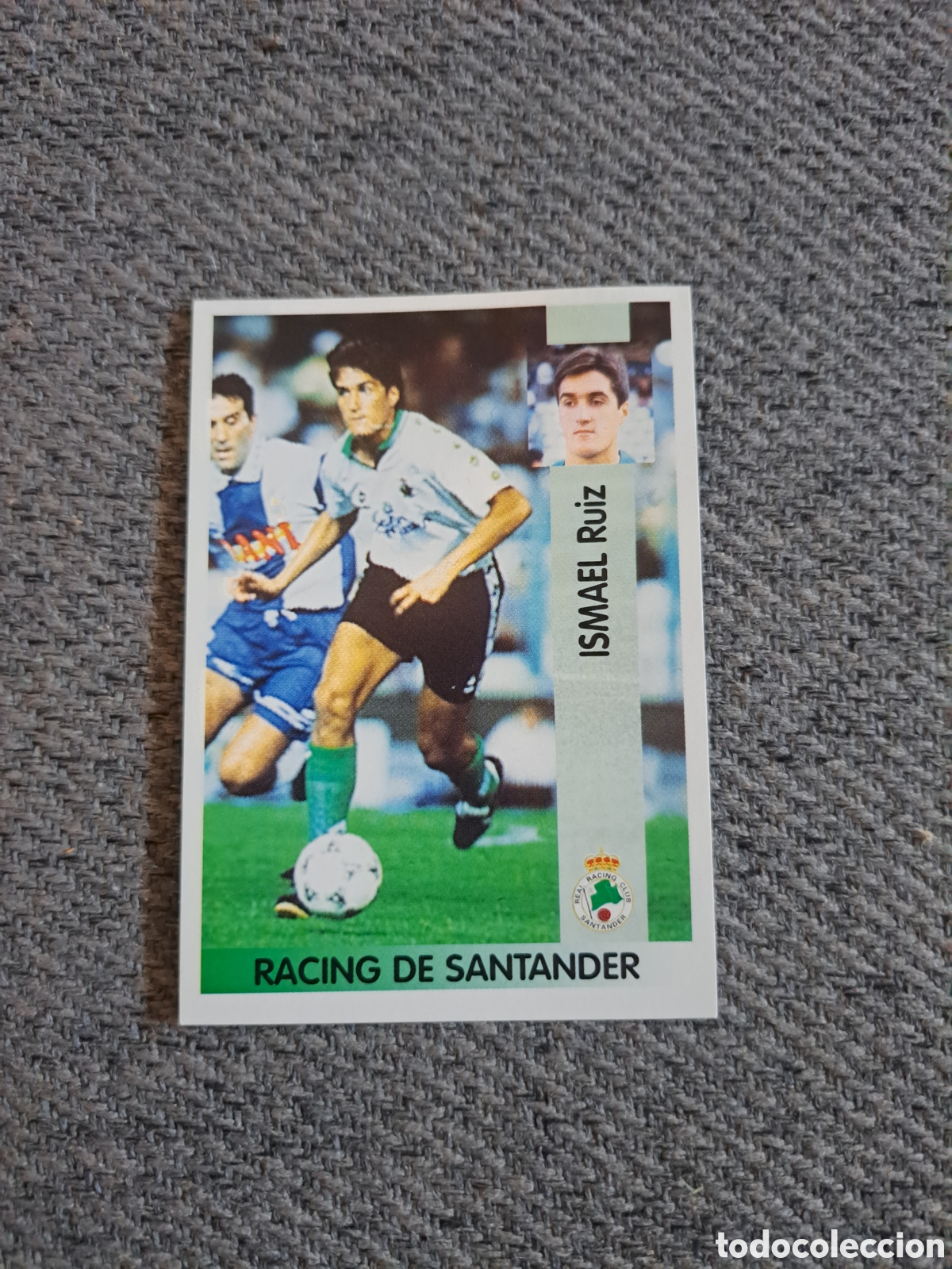 Football Stickers: Ismael(Baja)N&deg;263. Racing de Santander. Panini liga 96-97