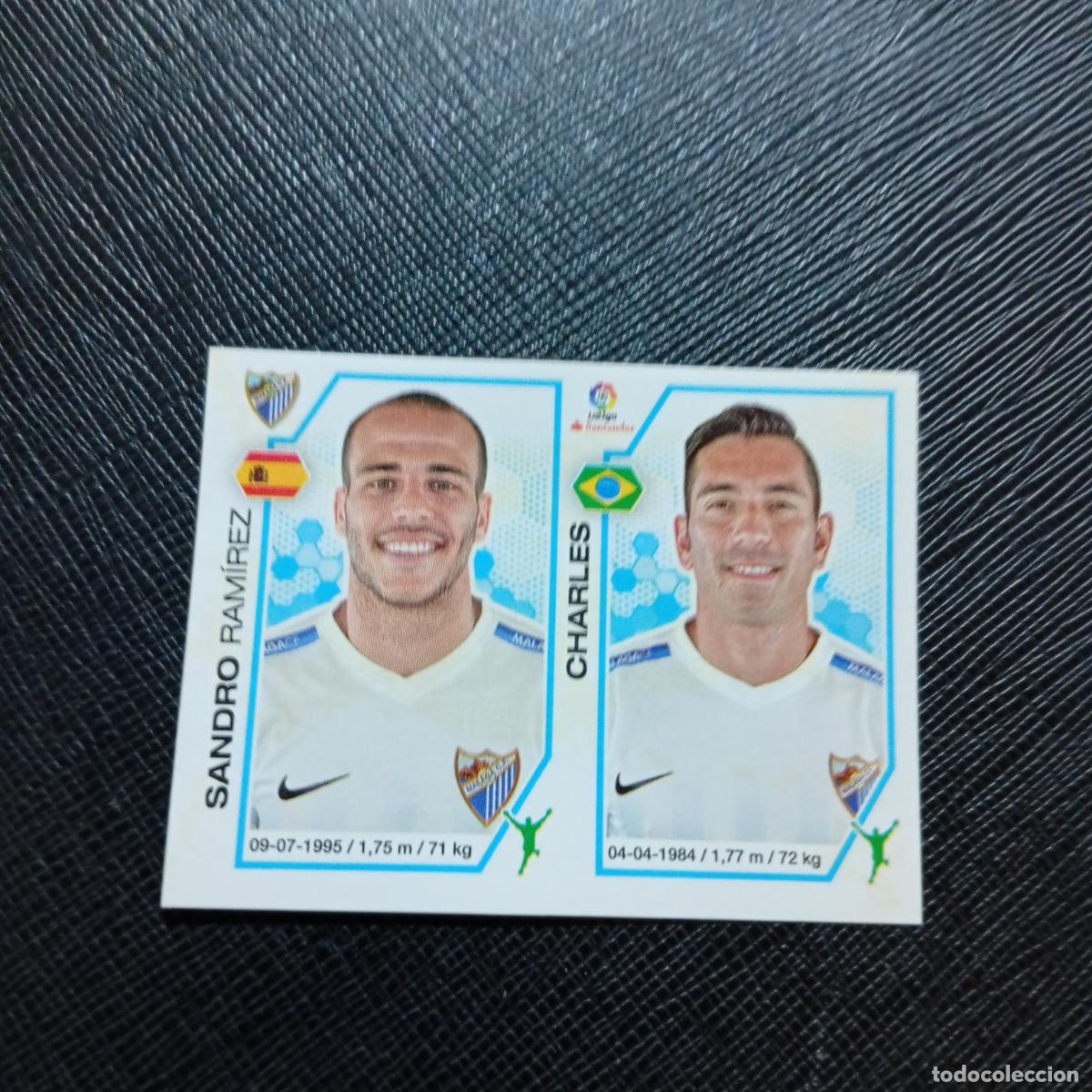 Cromos de f&uacute;tbol: 196 SANDRO CHARLES MALAGA PANINI 2016 2017 CROMO 16 17 FUTBOL - SIN PEGAR - A215 PG29