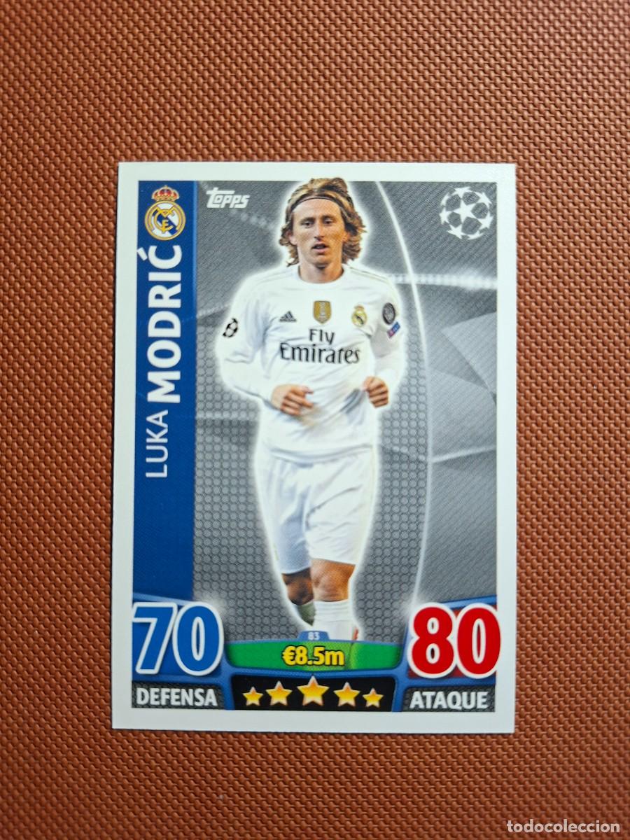 Cromos de f&uacute;tbol: 83 LUKA MODRIC REAL MADRID CHAMPIONS LEAGUE MATCH ATTAX 2015 2016 15 16 NUEVO
