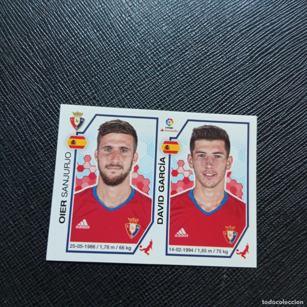 Cromos de f&uacute;tbol: 198 OIER DAVID GARCIA OSASUNA PANINI 2016 2017 CROMO 16 17 FUTBOL - SIN PEGAR - A215 PG30