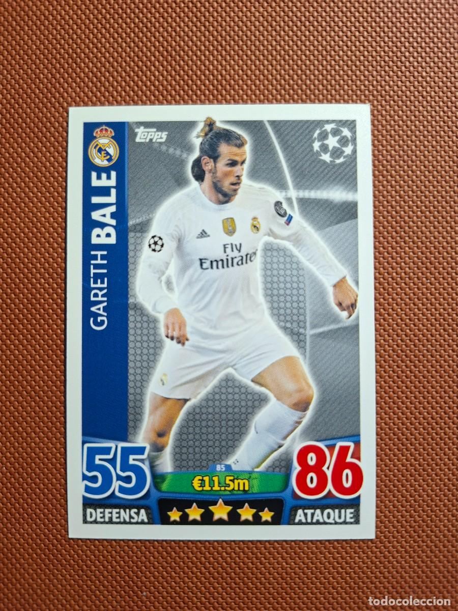 Cromos de f&uacute;tbol: 85 GARETH BALE REAL MADRID CHAMPIONS LEAGUE MATCH ATTAX 2015 2016 15 16 NUEVO