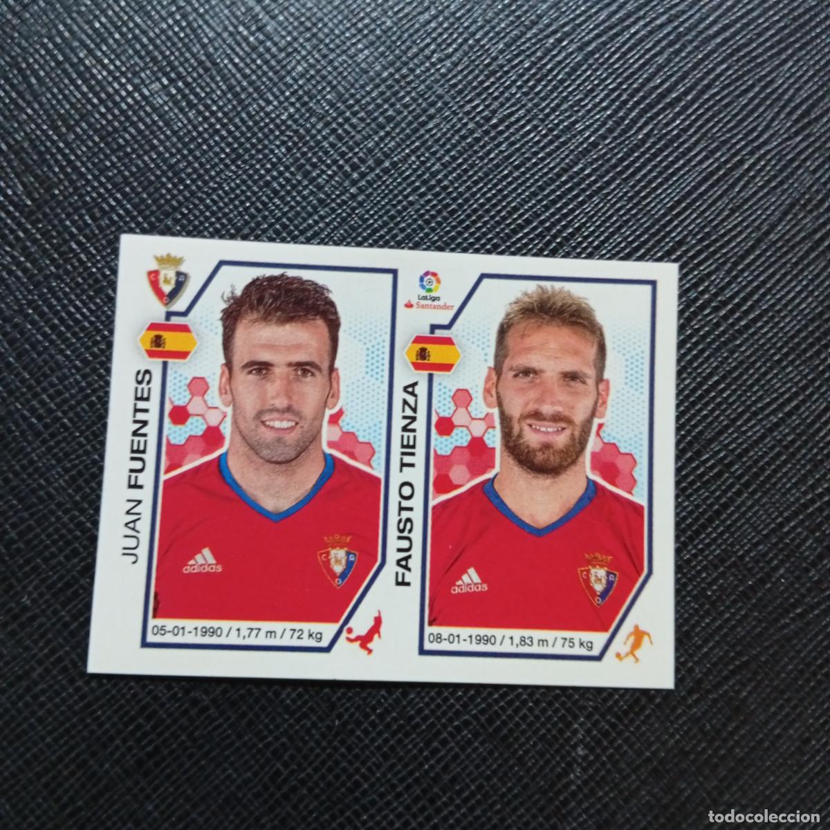 Cromos de f&uacute;tbol: 200 FUENTES FAUSTO TIENZA OSASUNA PANINI 2016 2017 CROMO 16 17 FUTBOL - SIN PEGAR - A215 PG30