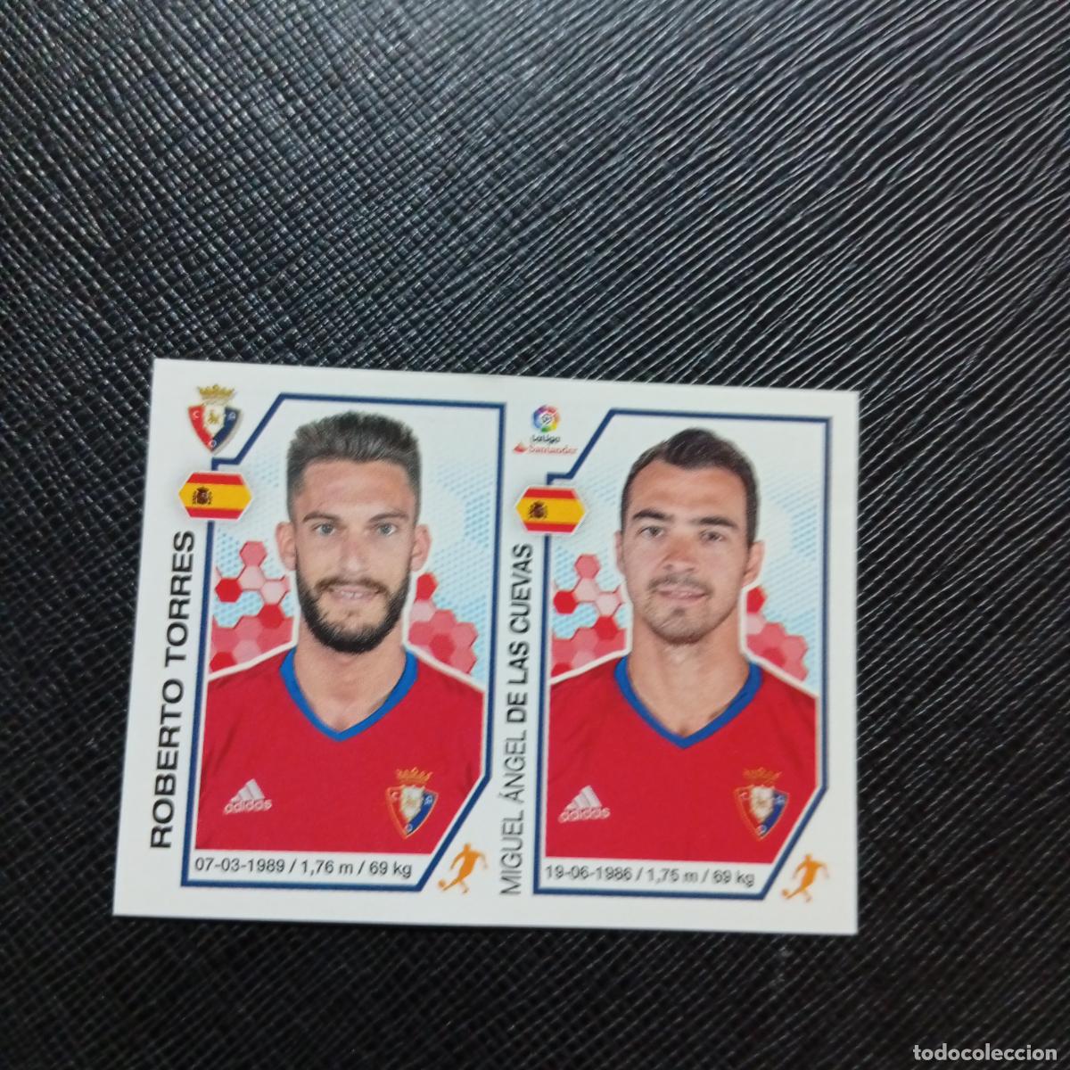 Cromos de f&uacute;tbol: 201 ROBERTO TORRES DE LAS CUEVAS OSASUNA PANINI 2016 2017 CROMO 16 17 FUTBOL - SIN PEGAR - A215 PG30
