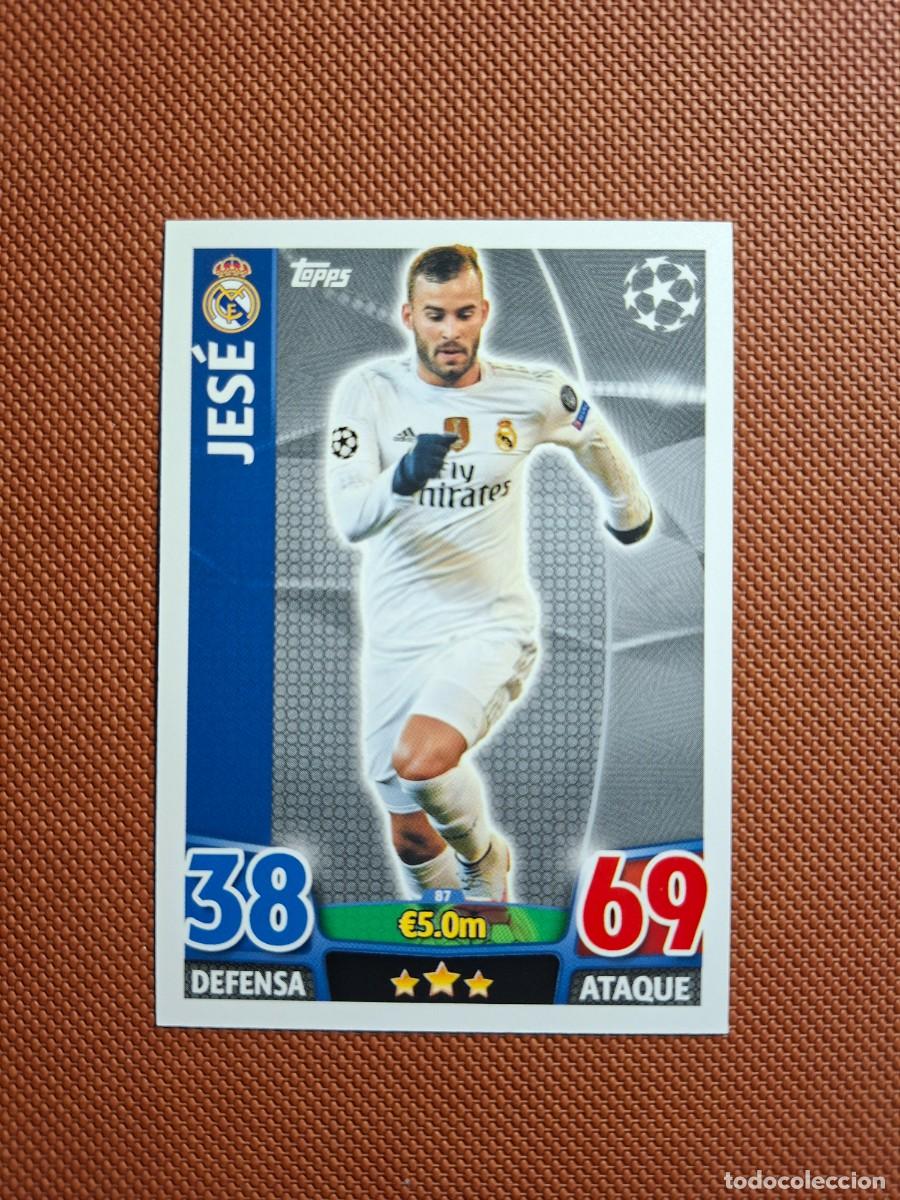 Cromos de f&uacute;tbol: 87 JESE REAL MADRID CHAMPIONS LEAGUE MATCH ATTAX 2015 2016 15 16 NUEVO