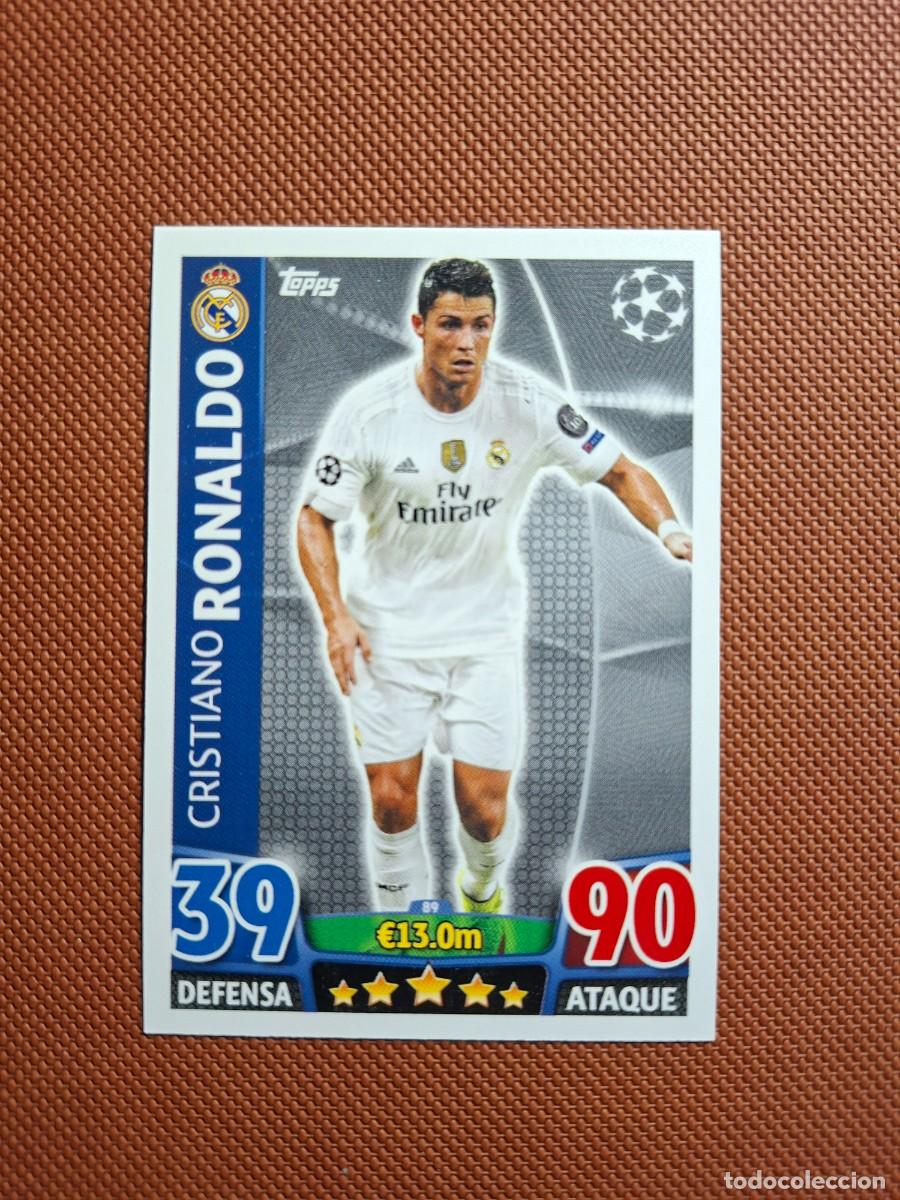 Cromos de f&uacute;tbol: 89 CRISTIANO RONALDO REAL MADRID CHAMPIONS LEAGUE MATCH ATTAX 2015 2016 15 16 NUEVO