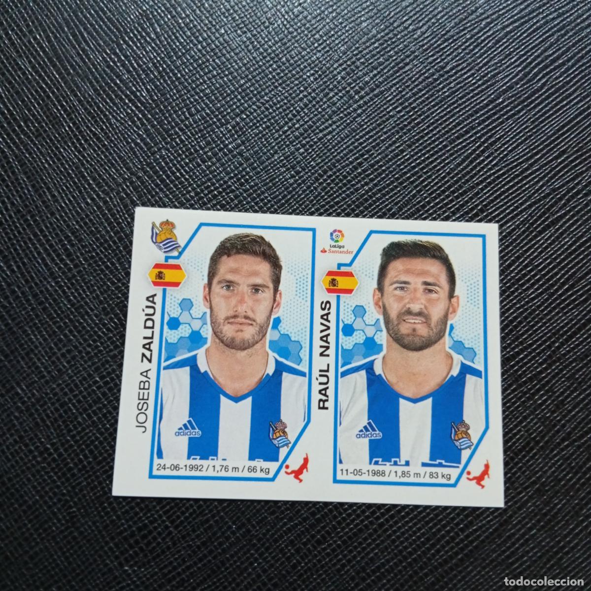 Cromos de f&uacute;tbol: 204 ZALDUA RAUL NAVAS REAL SOCIEDAD PANINI 2016 2017 CROMO 16 17 FUTBOL - SIN PEGAR - A215 PG31