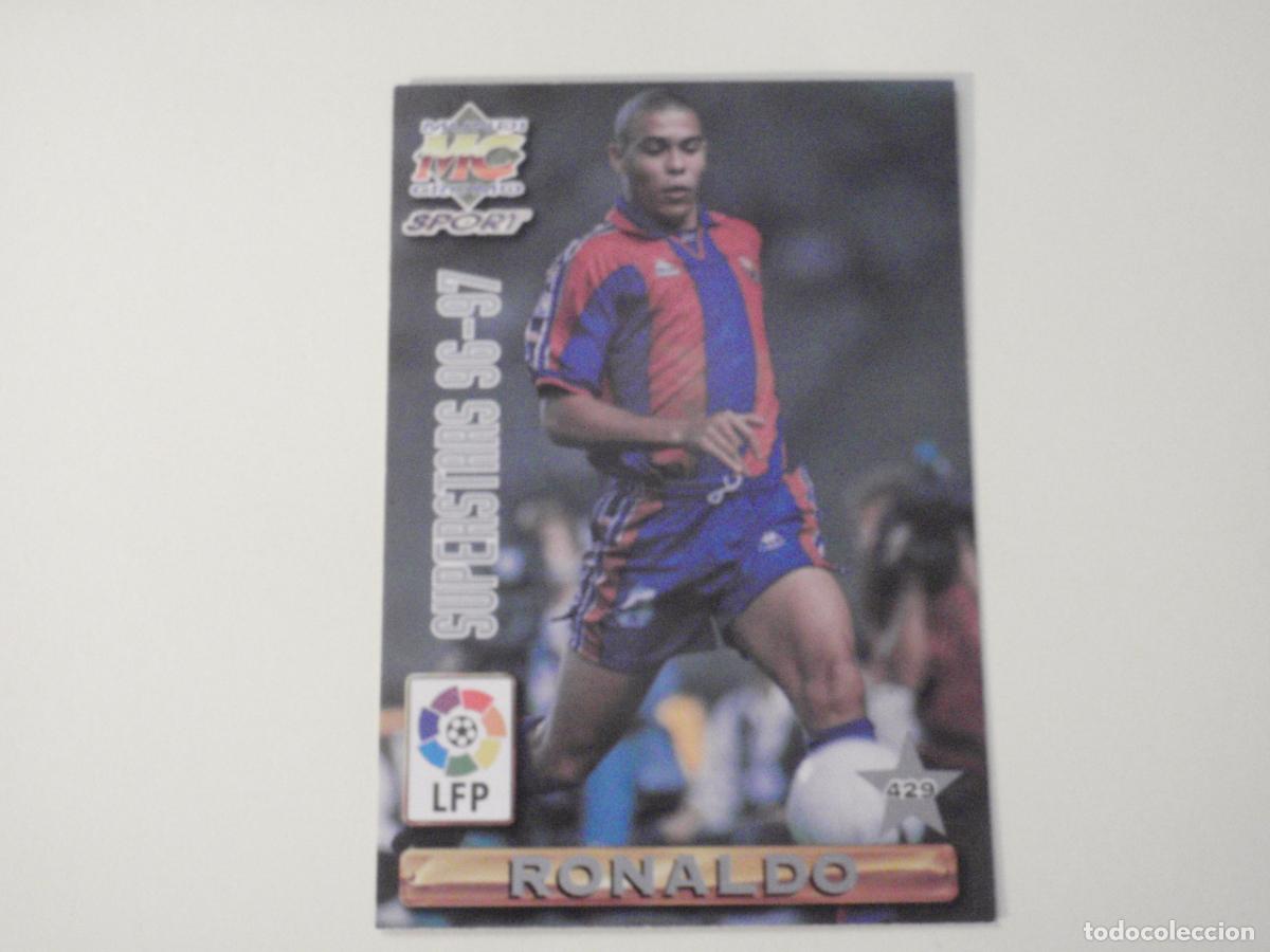 Figurine di Calcio: 429 RONALDO - GIOVANNI (FC Barcelona) LAS FICHAS DE LA LIGA 1996 1997 MUNDICROMO. 96 97