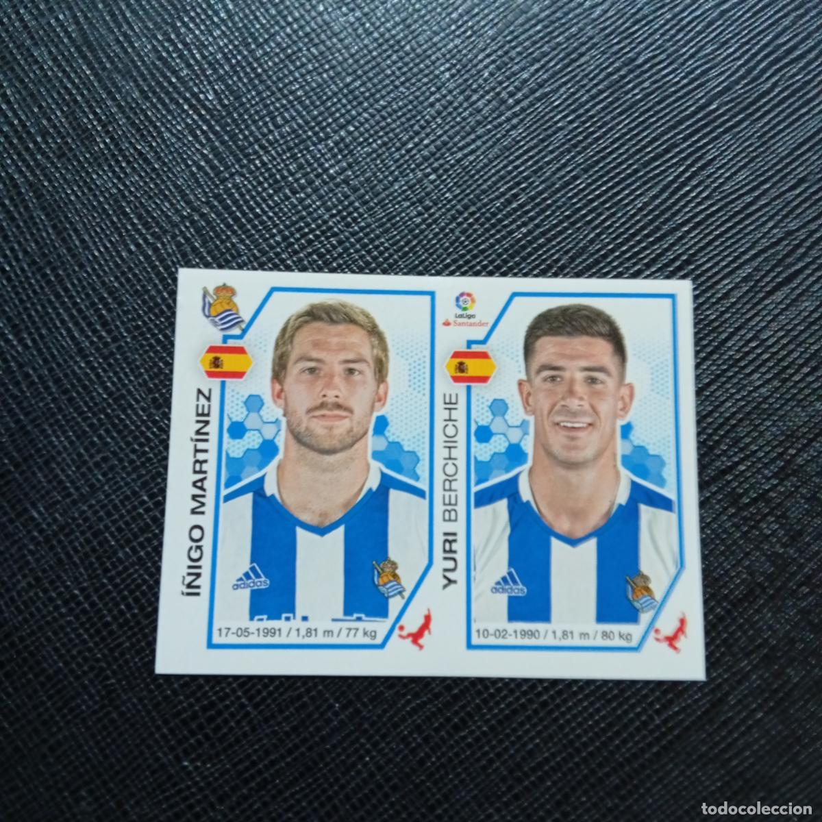 Figurine di Calcio: 205 I&Ntilde;IGO MARTINEZ YURI REAL SOCIEDAD PANINI 2016 2017 CROMO 16 17 FUTBOL - SIN PEGAR - A215 PG31