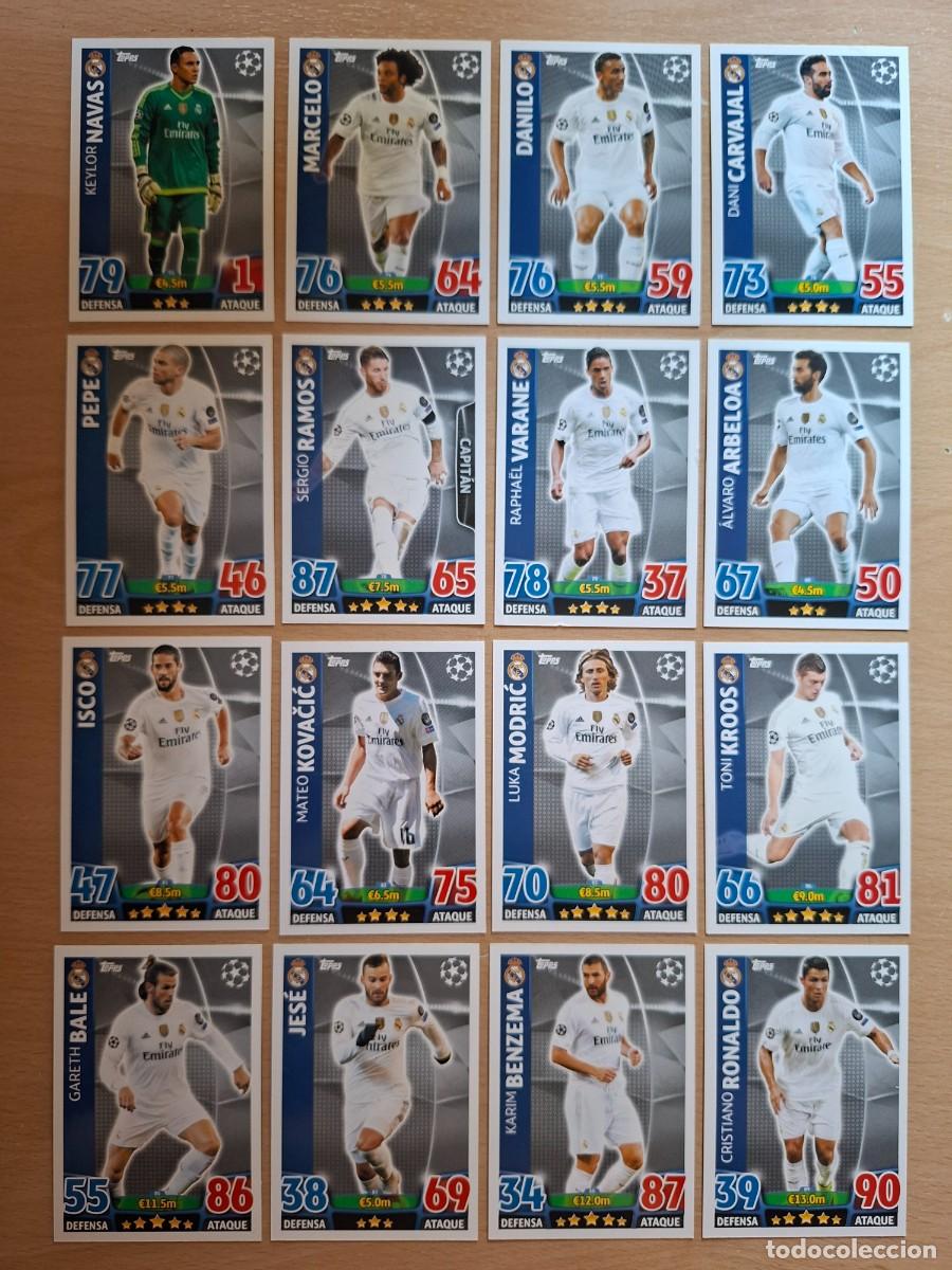 Figurine di Calcio: LOTE 16 CROMOS REAL MADRID CHAMPIONS LEAGUE MATCH ATTAX 2015 2016 15 16 MODRIC KROOS RONALDO BALE ..