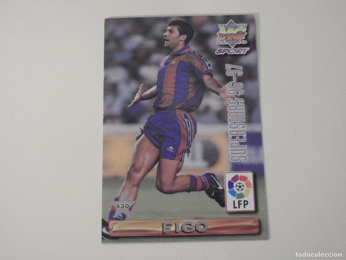 Figurine di Calcio: 430 FIGO - VITOR BAIA (FC Barcelona) LAS FICHAS DE LA LIGA 1996 1997 MUNDICROMO. 96 97