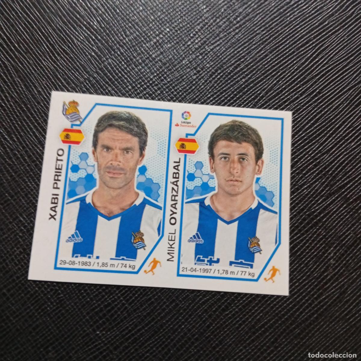 Fu&szlig;ball-Sticker: 207 XABI PRIETO OYARZABAL REAL SOCIEDAD PANINI 2016 2017 CROMO 16 17 FUTBOL - SIN PEGAR - A215 PG32