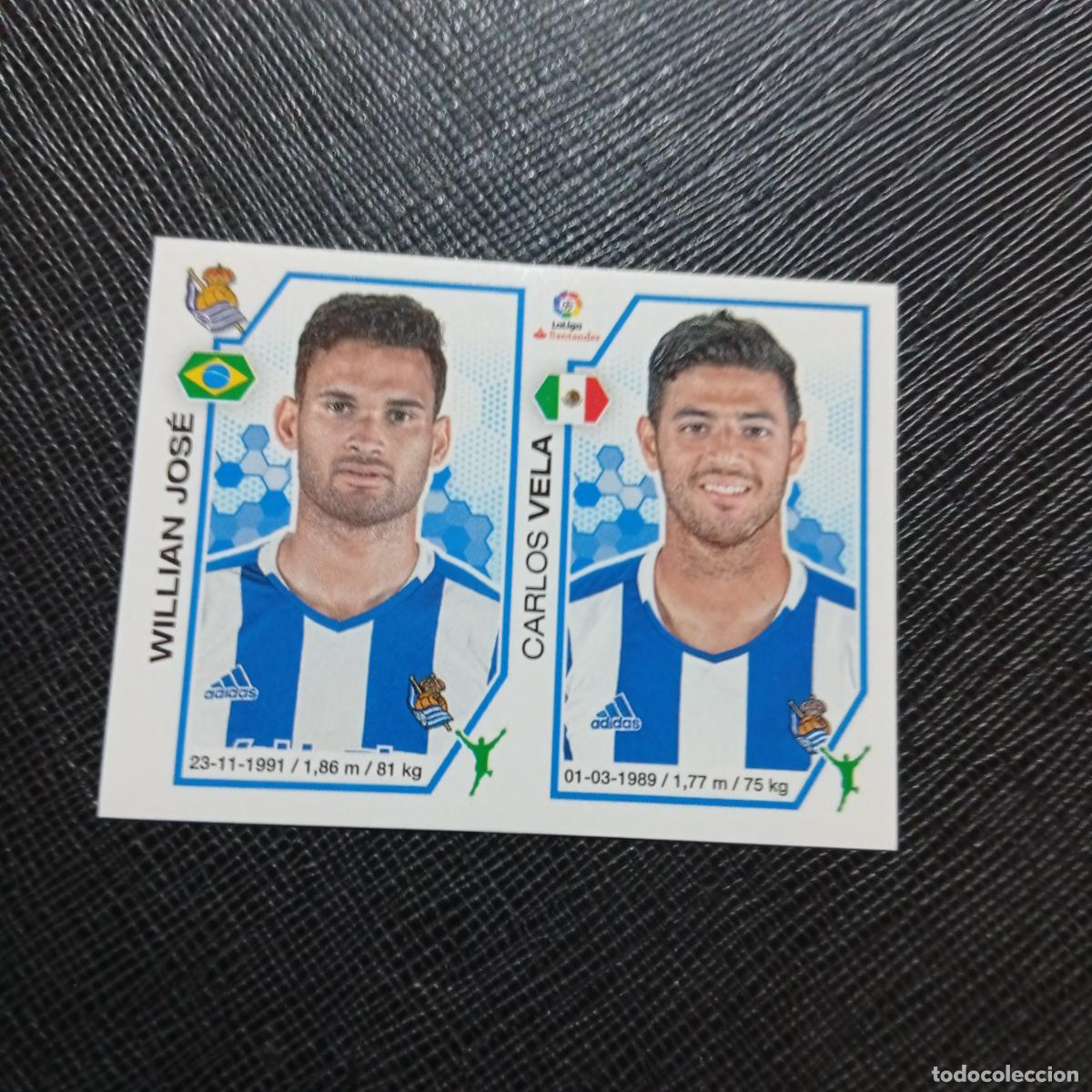 Fu&szlig;ball-Sticker: 208 WILLIAN JOSE VELA REAL SOCIEDAD PANINI 2016 2017 CROMO 16 17 FUTBOL - SIN PEGAR - A215 PG32