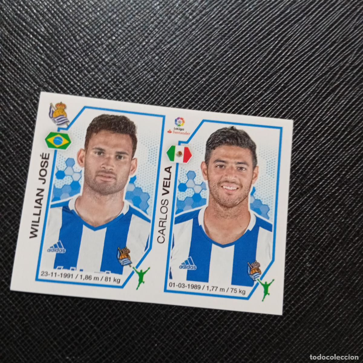 Fu&szlig;ball-Sticker: 208 WILLIAN JOSE VELA REAL SOCIEDAD PANINI 2016 2017 CROMO 16 17 FUTBOL - SIN PEGAR - A215 PG32