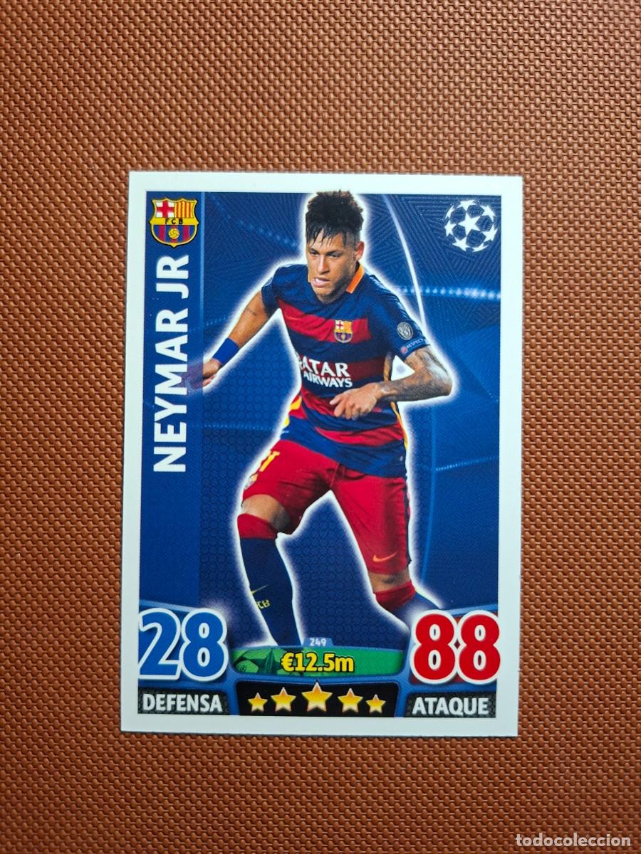 Fu&szlig;ball-Sticker: 249 NEYMAR JR JUNIOR BARCELONA CHAMPIONS LEAGUE MATCH ATTAX 2015 2016 15 16 NUEVO