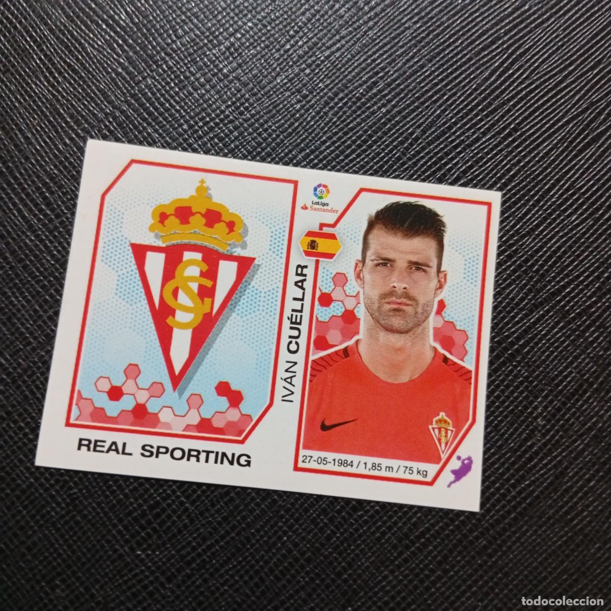 Fu&szlig;ball-Sticker: 209 ESCUDO CUELLAR SPORTING GIJON PANINI 2016 2017 CROMO 16 17 FUTBOL - SIN PEGAR - A215 PG32