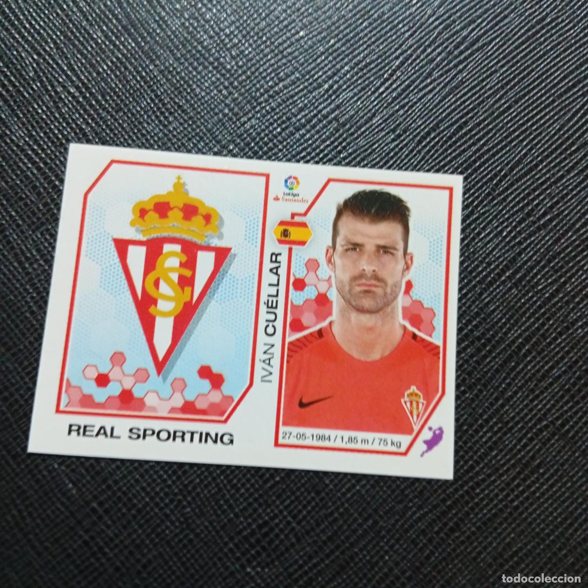 Fu&szlig;ball-Sticker: 209 ESCUDO CUELLAR SPORTING GIJON PANINI 2016 2017 CROMO 16 17 FUTBOL - SIN PEGAR - A215 PG32