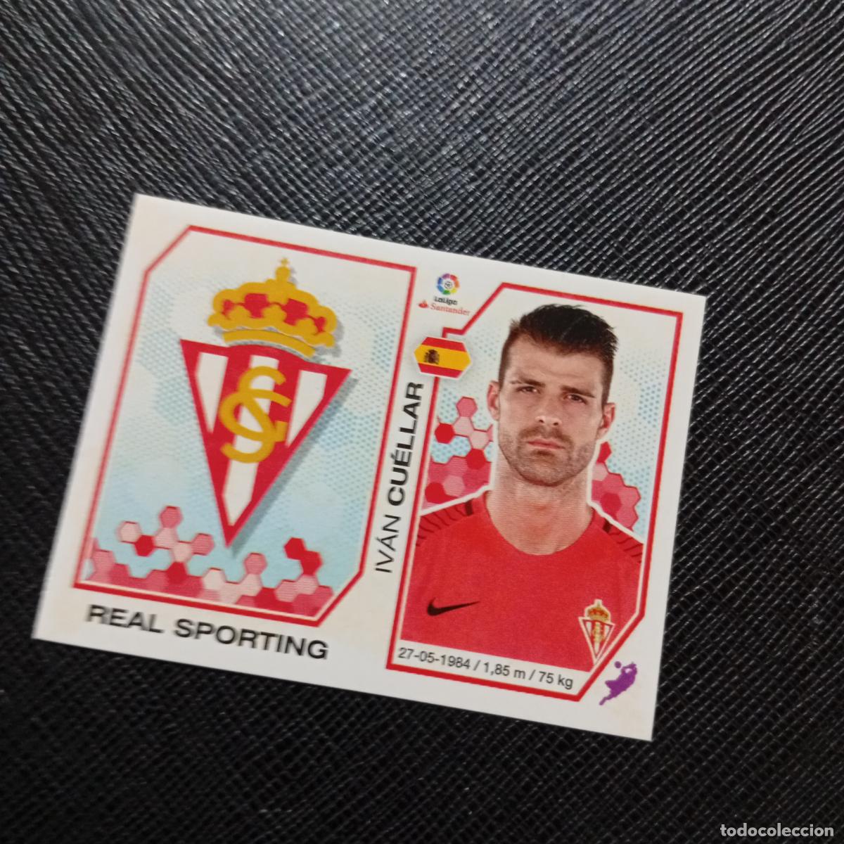 Fu&szlig;ball-Sticker: 209 ESCUDO CUELLAR SPORTING GIJON PANINI 2016 2017 CROMO 16 17 FUTBOL - SIN PEGAR - A215 PG32