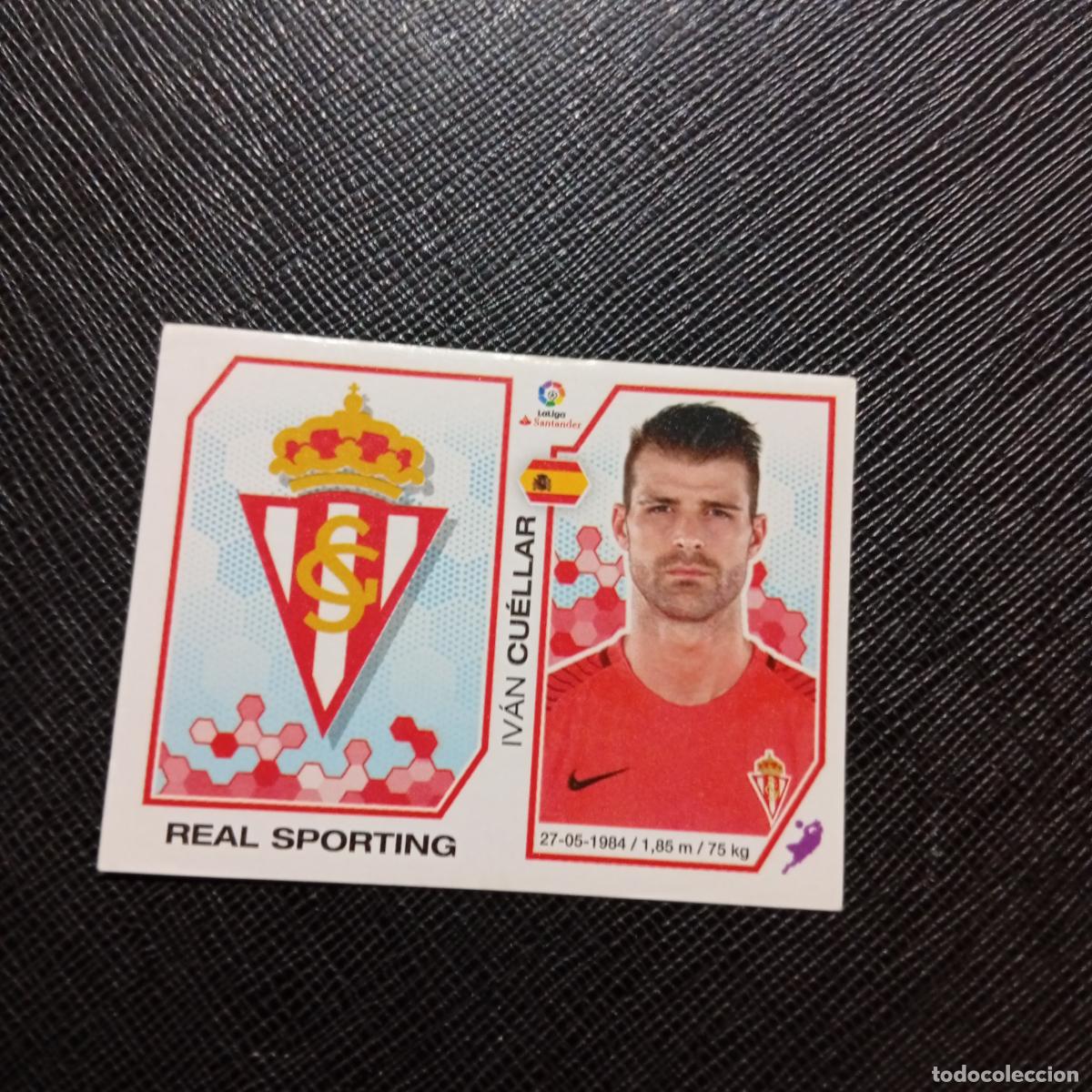 Fu&szlig;ball-Sticker: 209 ESCUDO CUELLAR SPORTING GIJON PANINI 2016 2017 CROMO 16 17 FUTBOL - SIN PEGAR - A215 PG32