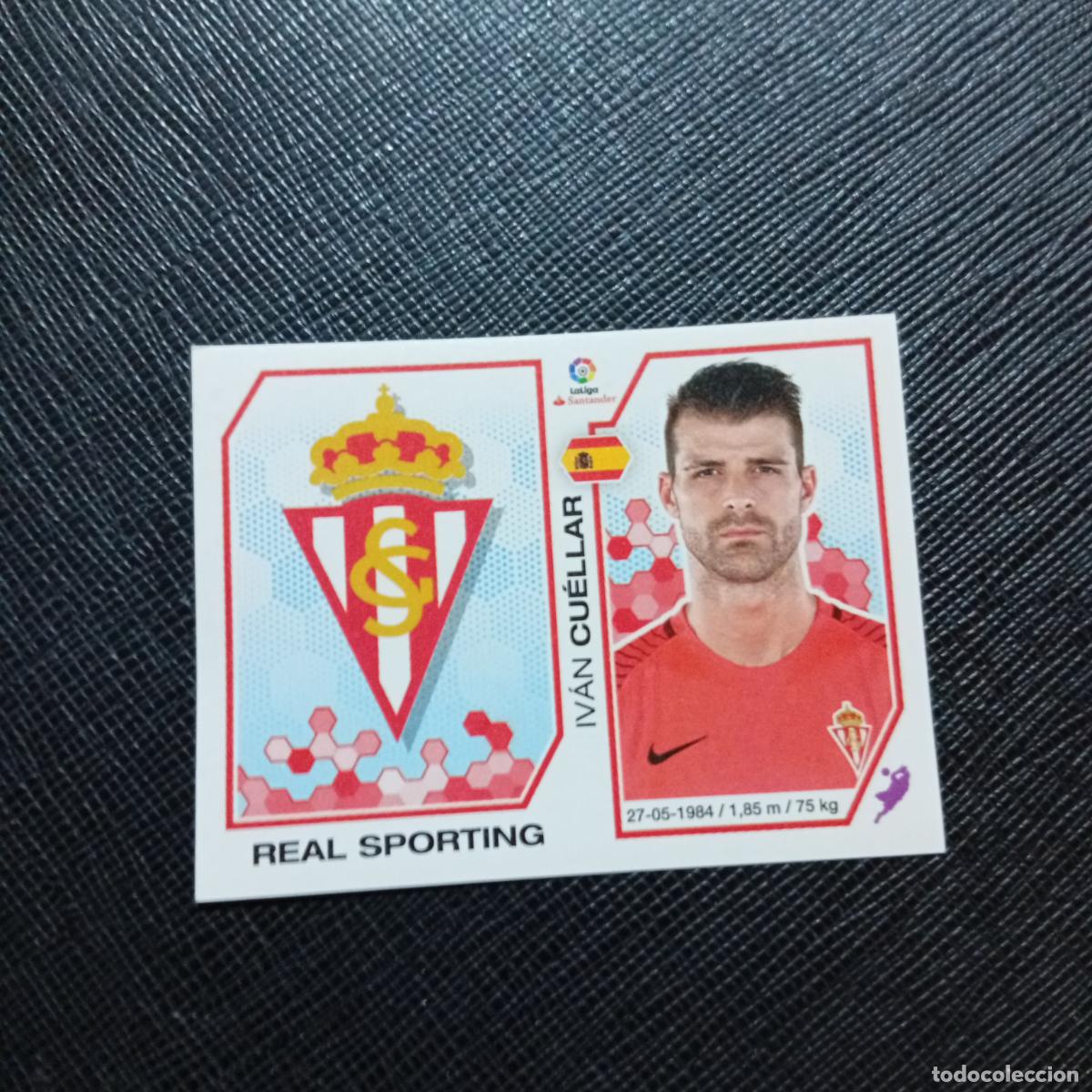 Fu&szlig;ball-Sticker: 209 ESCUDO CUELLAR SPORTING GIJON PANINI 2016 2017 CROMO 16 17 FUTBOL - SIN PEGAR - A215 PG32