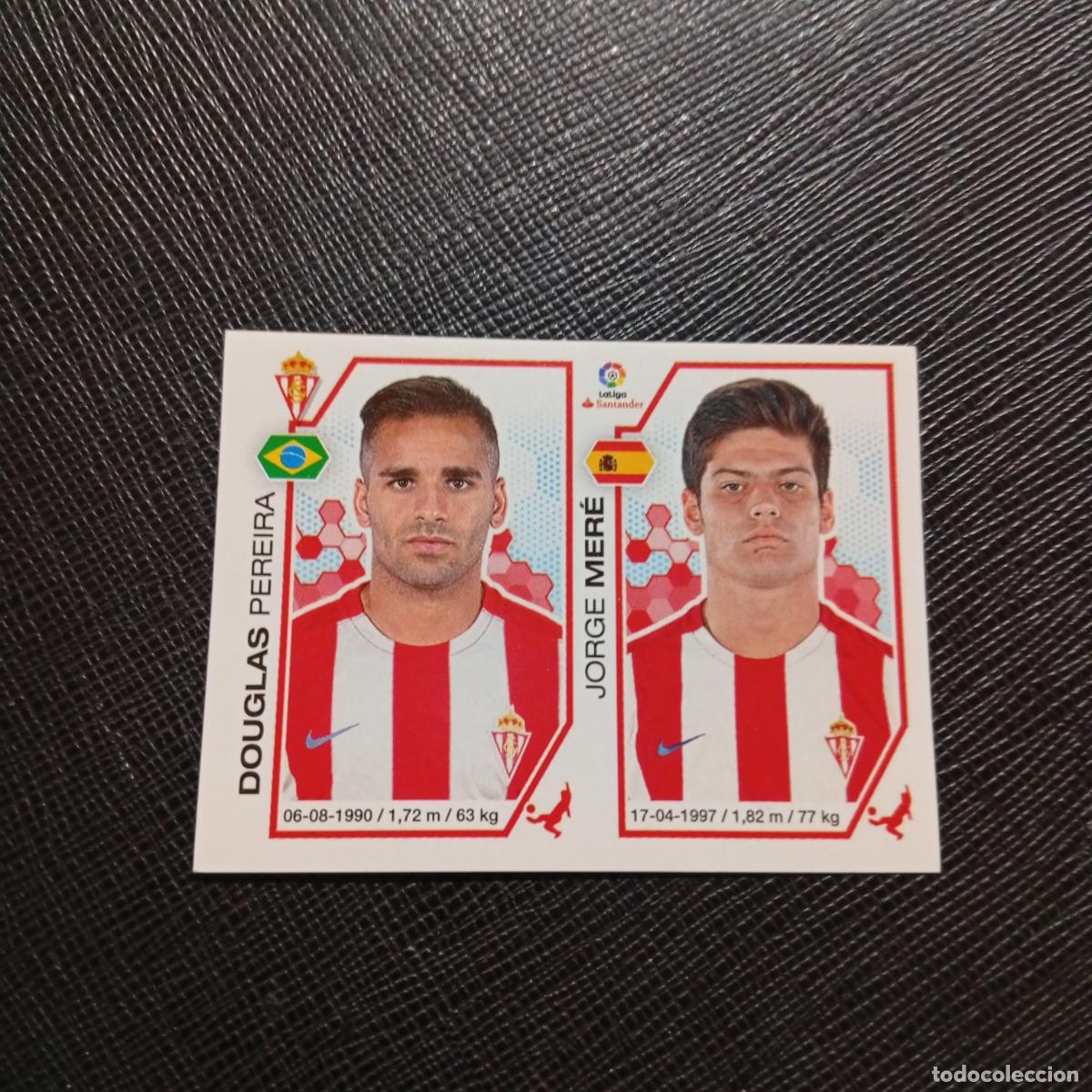 Fu&szlig;ball-Sticker: 210 DOUGLAS MERE SPORTING GIJON PANINI 2016 2017 CROMO 16 17 FUTBOL - SIN PEGAR - A215 PG32