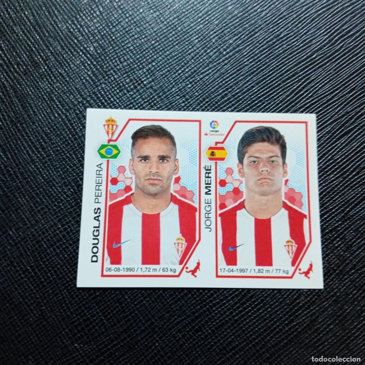 Cromos de f&uacute;tbol: 210 DOUGLAS MERE SPORTING GIJON PANINI 2016 2017 CROMO 16 17 FUTBOL - SIN PEGAR - A215 PG32