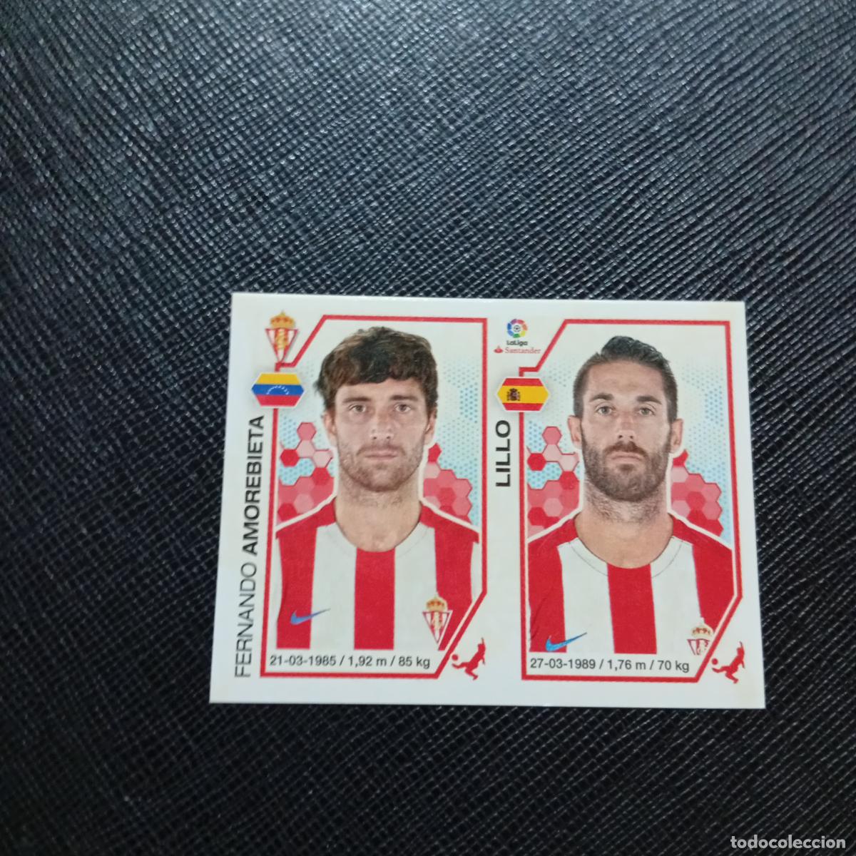 Cromos de Futebol: 211 AMOREBIETA LILLO SPORTING GIJON PANINI 2016 2017 CROMO 16 17 FUTBOL - SIN PEGAR - A215 PG32