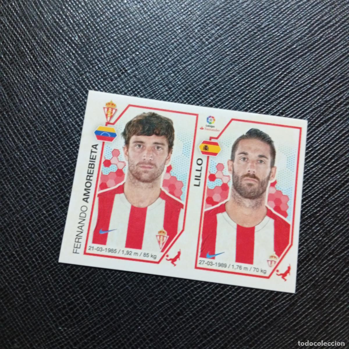 Cromos de Futebol: 211 AMOREBIETA LILLO SPORTING GIJON PANINI 2016 2017 CROMO 16 17 FUTBOL - SIN PEGAR - A215 PG32