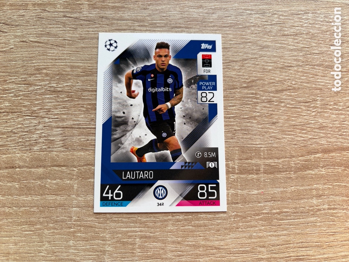 Cromos de Futebol: 342 LAUTARO MART&Iacute;NEZ MATCH ATTAX TOPPS 2022 2023 INTER MILAN