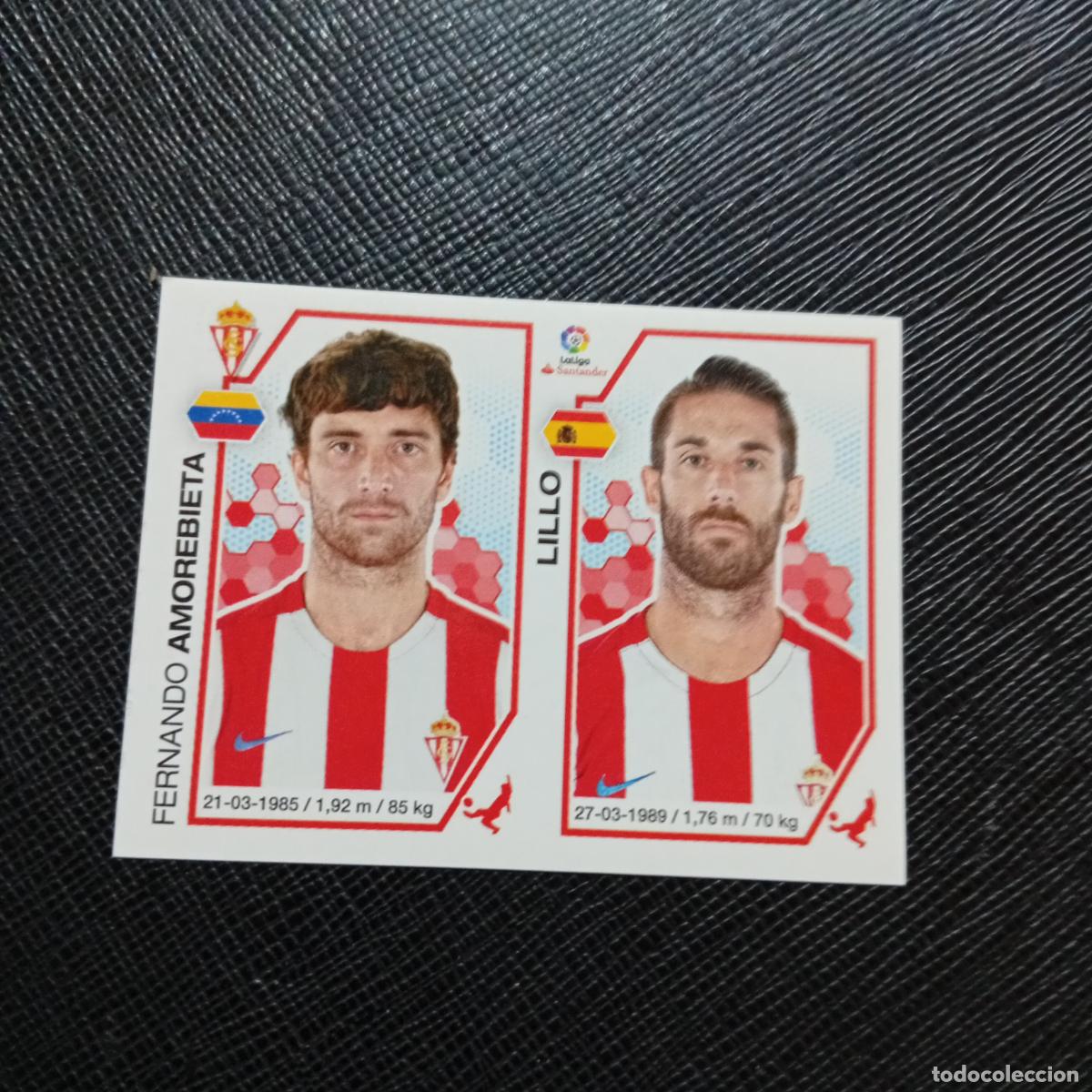 Cromos de Futebol: 211 AMOREBIETA LILLO SPORTING GIJON PANINI 2016 2017 CROMO 16 17 FUTBOL - SIN PEGAR - A215 PG33