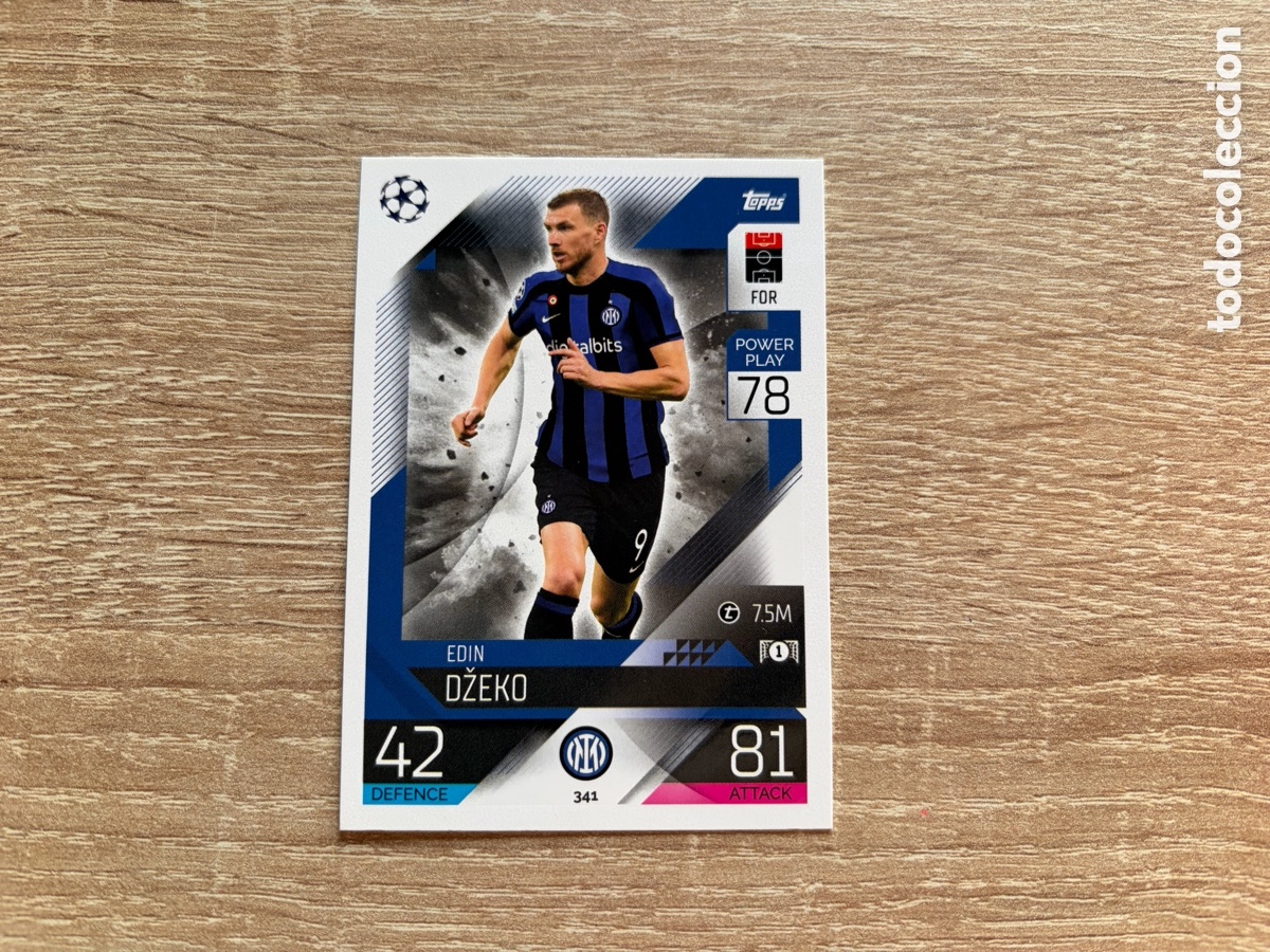 Cromos de Futebol: 341 EDIN DŽEKO MATCH ATTAX TOPPS 2022 2023 INTER MILAN