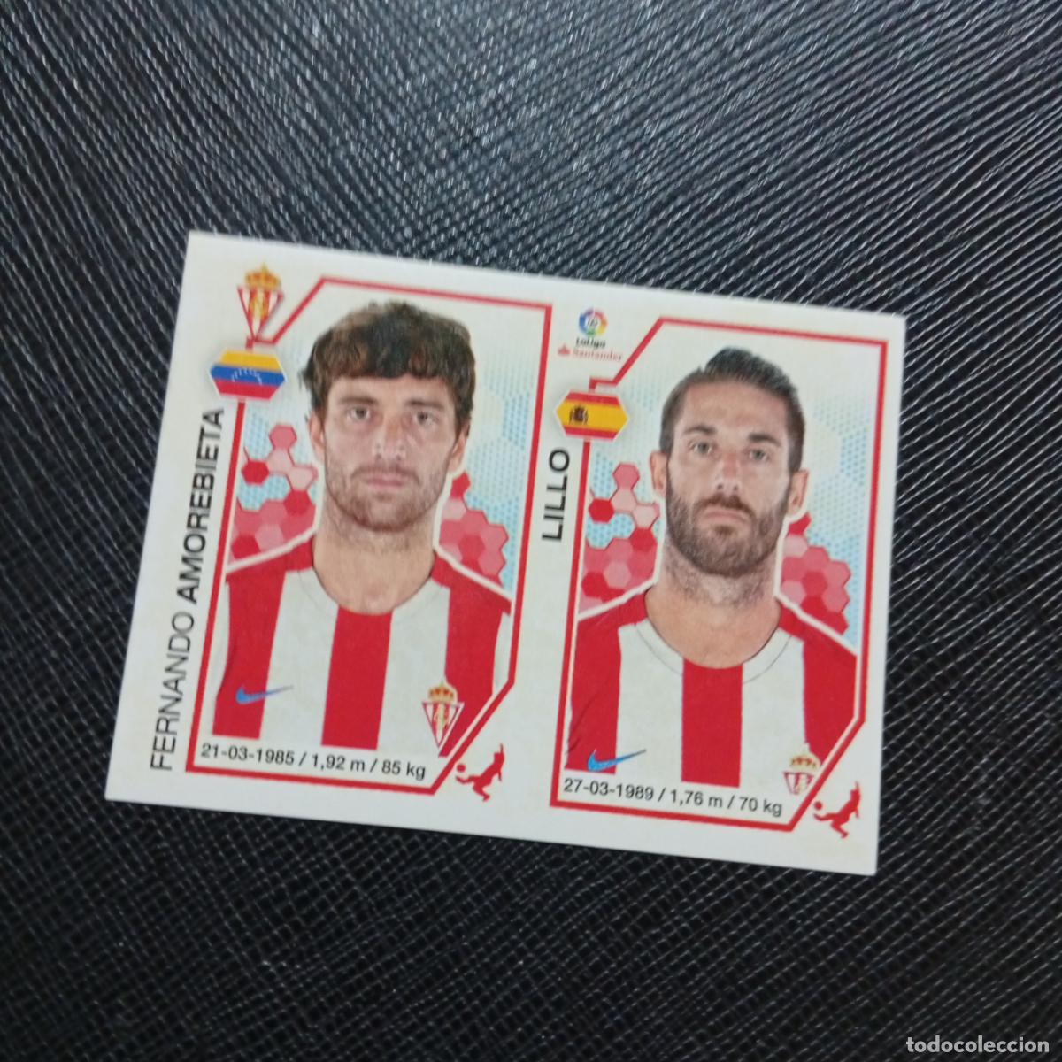 Cromos de Futebol: 211 AMOREBIETA LILLO SPORTING GIJON PANINI 2016 2017 CROMO 16 17 FUTBOL - SIN PEGAR - A215 PG33