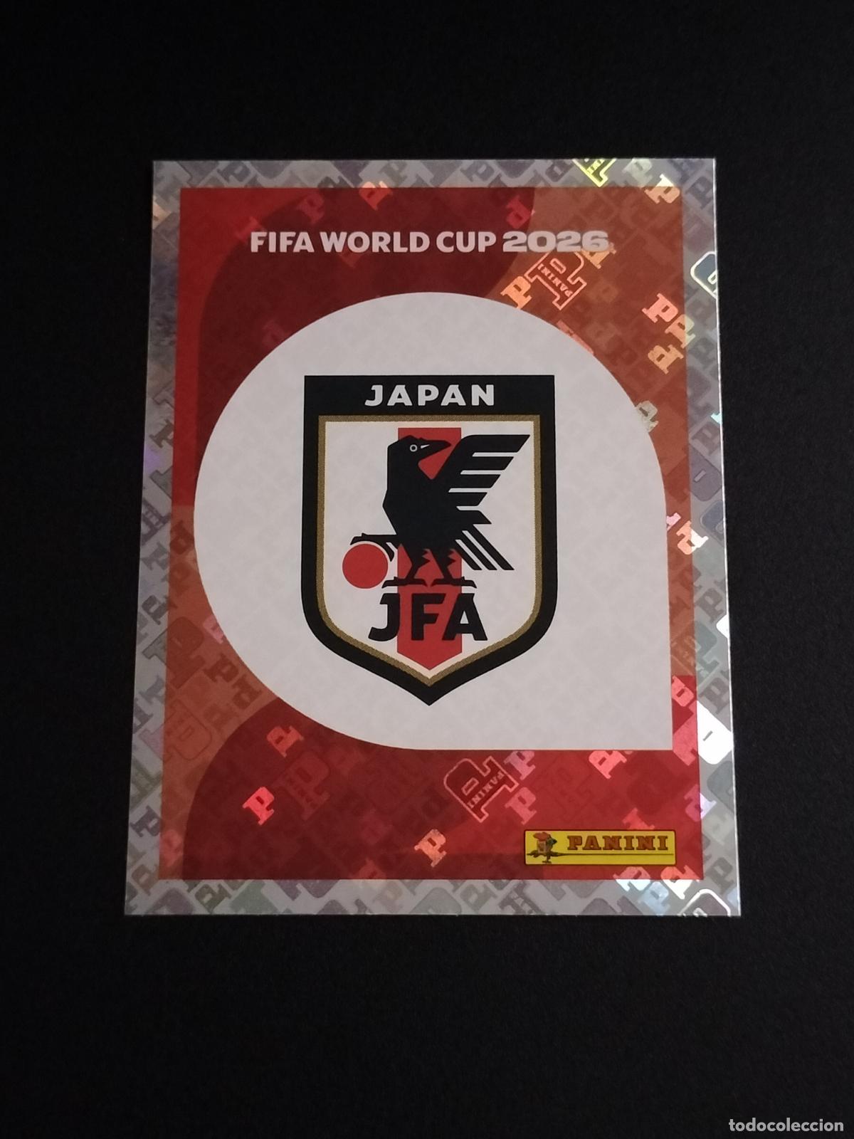 Cromos de f&uacute;tbol: JPN 1 ESCUDO LOGO JAPON CROMOS STICKER MUNDIAL 26 2026 FIFA WORLD CUP PANINI