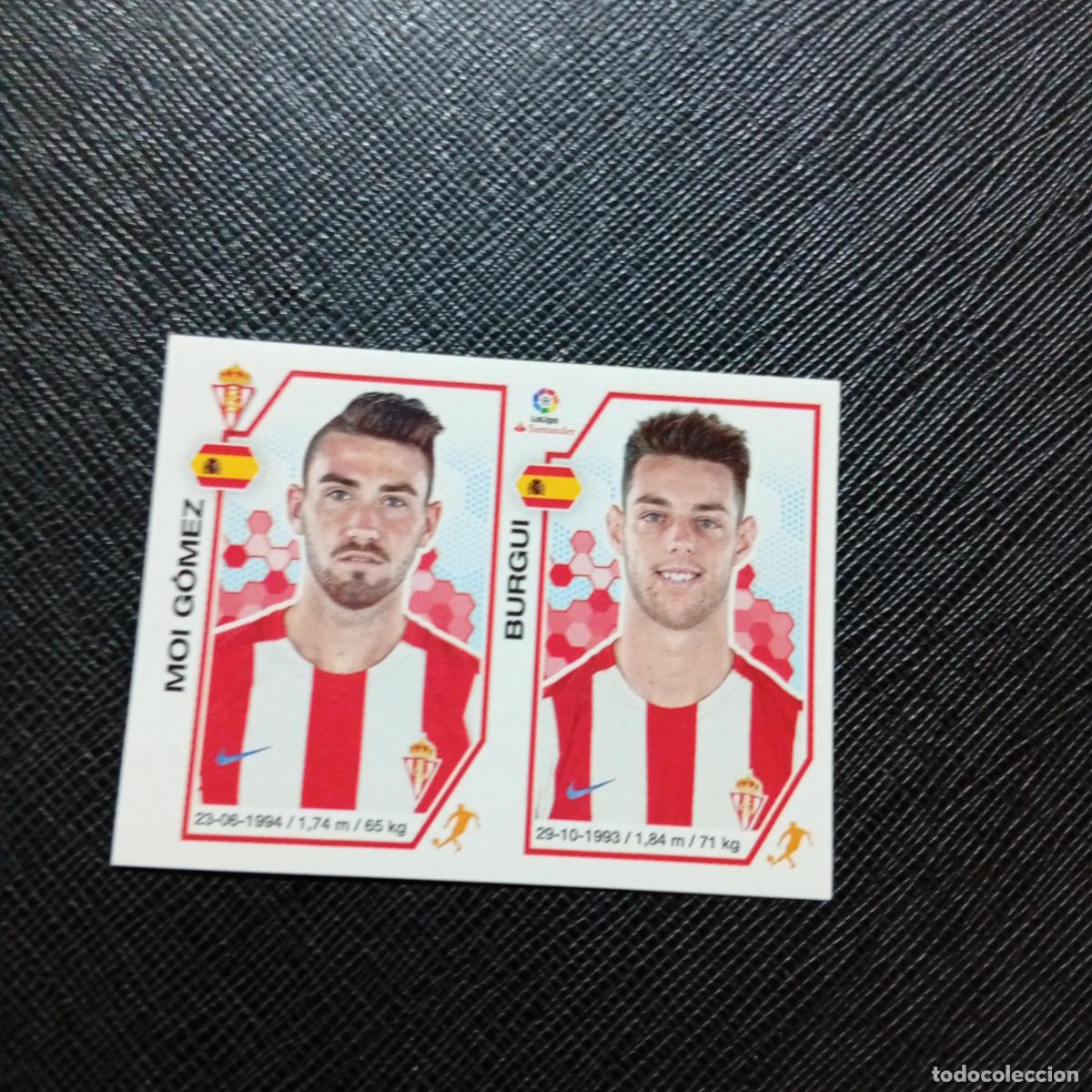 Cromos de f&uacute;tbol: 213 MOI GOMEZ BURGUI SPORTING GIJON PANINI 2016 2017 CROMO 16 17 FUTBOL - SIN PEGAR - A215 PG33