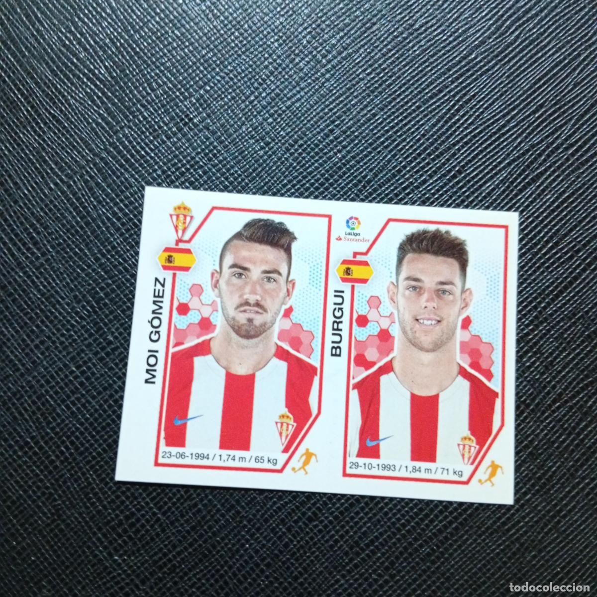Cromos de f&uacute;tbol: 213 MOI GOMEZ BURGUI SPORTING GIJON PANINI 2016 2017 CROMO 16 17 FUTBOL - SIN PEGAR - A215 PG33
