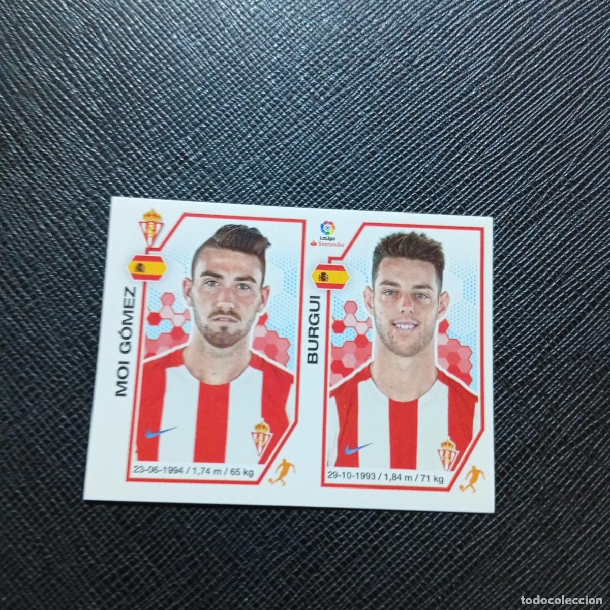 Cromos de f&uacute;tbol: 213 MOI GOMEZ BURGUI SPORTING GIJON PANINI 2016 2017 CROMO 16 17 FUTBOL - SIN PEGAR - A215 PG33