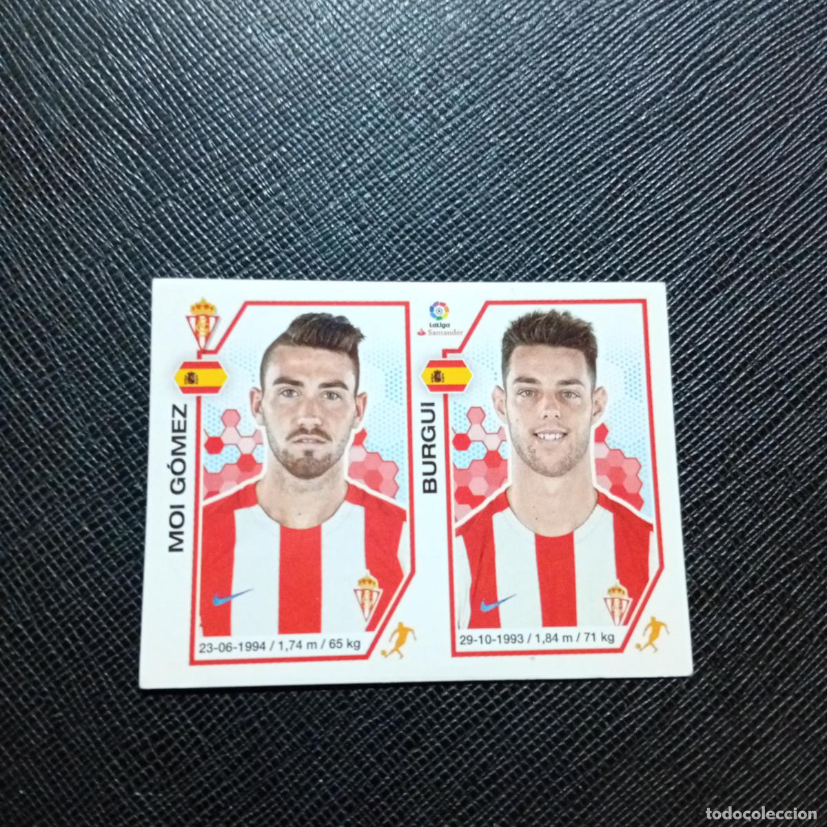 Cromos de f&uacute;tbol: 213 MOI GOMEZ BURGUI SPORTING GIJON PANINI 2016 2017 CROMO 16 17 FUTBOL - SIN PEGAR - A215 PG33