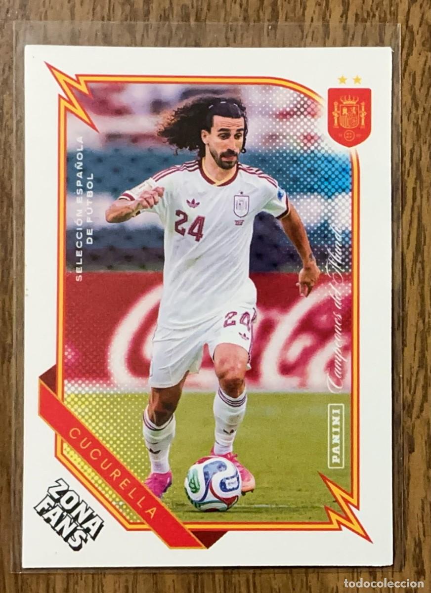 Cromos de f&uacute;tbol: Marc Cucurella #44 Zona Fans Panini Club Campones Mundo Pasion Espa&ntilde;a 2026
