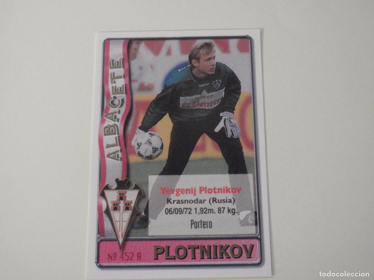 Cartes &agrave; collectionner de Football: 452 A. PLOTNIKOV - B. CENTURION (Albacete) LAS FICHAS DE LA LIGA 1996 1997 MUNDICROMO. 96 97