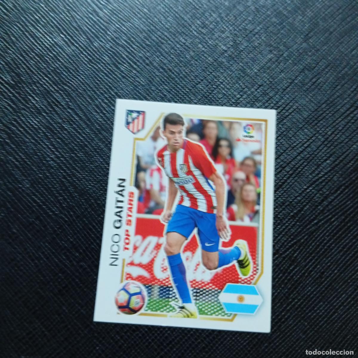 Cromos de f&uacute;tbol: 244 GAITAN AT MADRID PANINI 2016 2017 CROMO 16 17 FUTBOL - SIN PEGAR - A215 PG35