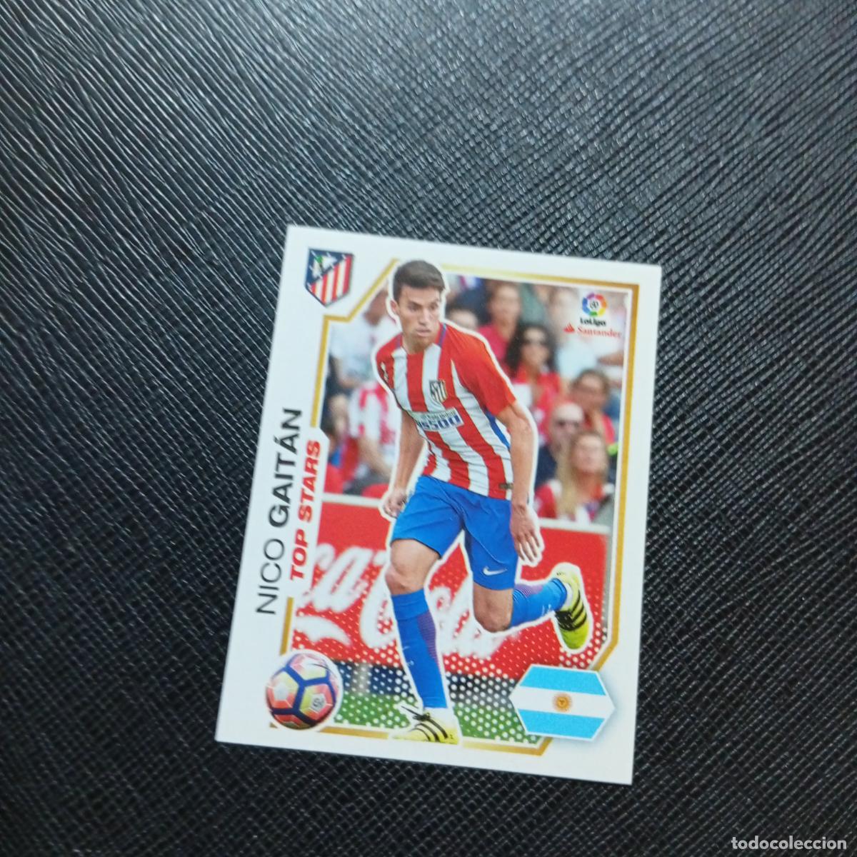 Cromos de f&uacute;tbol: 244 GAITAN AT MADRID PANINI 2016 2017 CROMO 16 17 FUTBOL - SIN PEGAR - A215 PG35