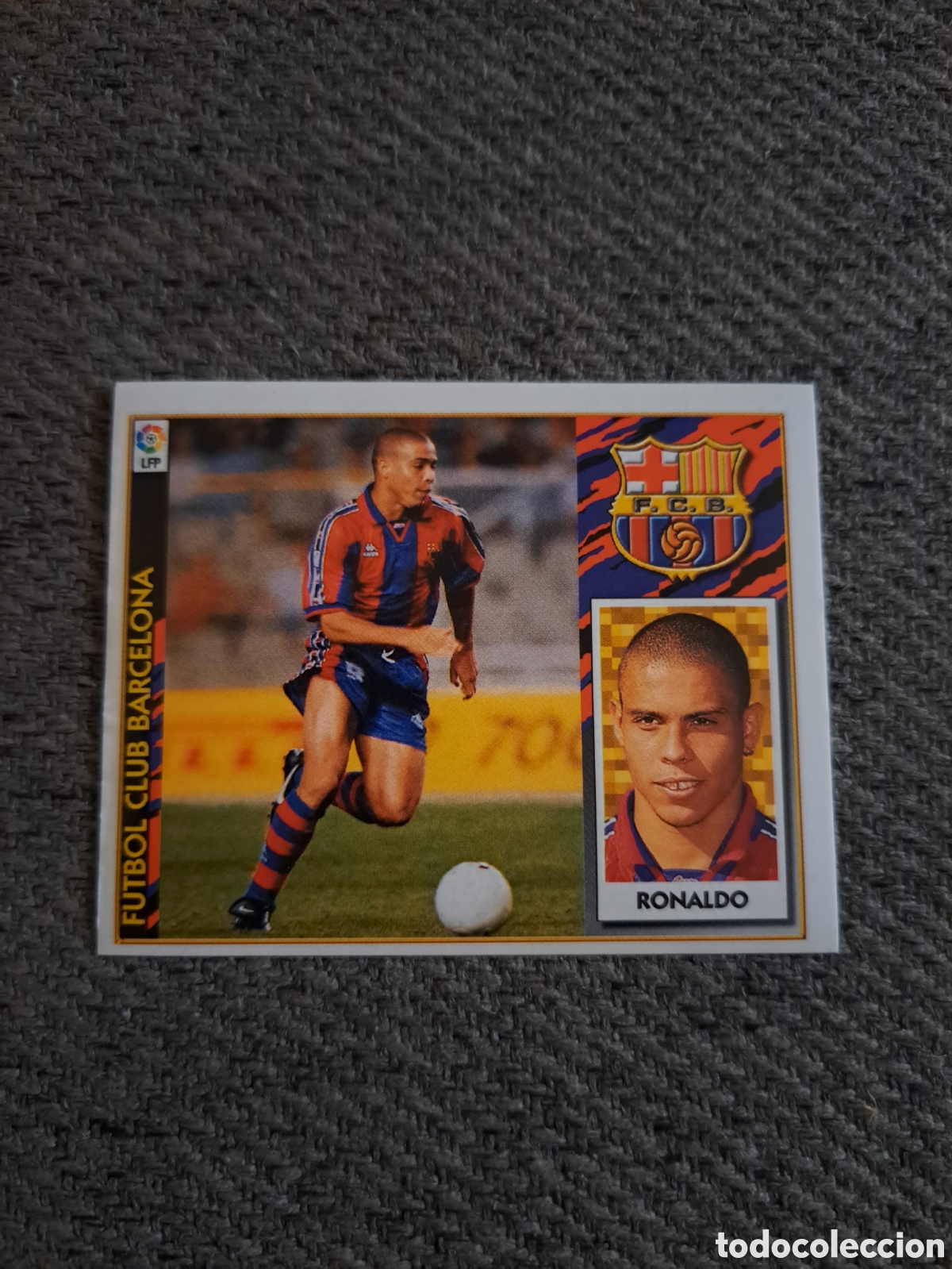 Cromos de f&uacute;tbol: Ronaldo(Baja)Barcelona. Liga Este 97-98