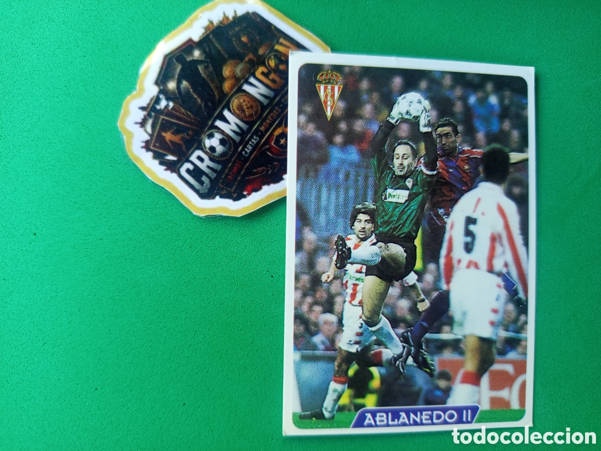Cromos de f&uacute;tbol: ❇️ CROMO ⚽ CARD ABLANEDO II SPORTING DE GIJ&Oacute;N 309 FICHAS DE LA LIGA 95 96 1995 1996 MUNDICROMO ❇️